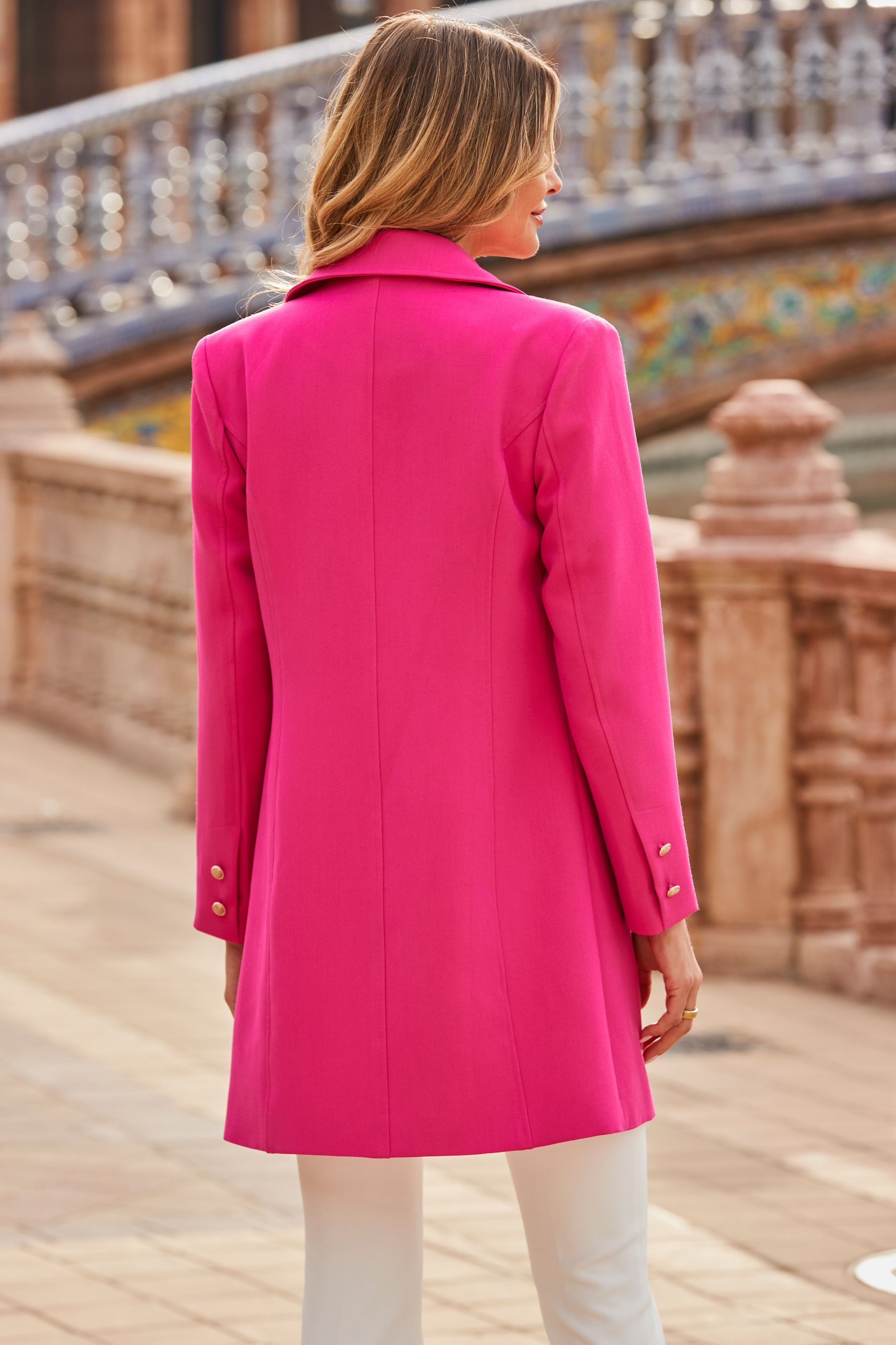 Buy Sosandar Pink Formal Dolly Coat from the Next UK online shop