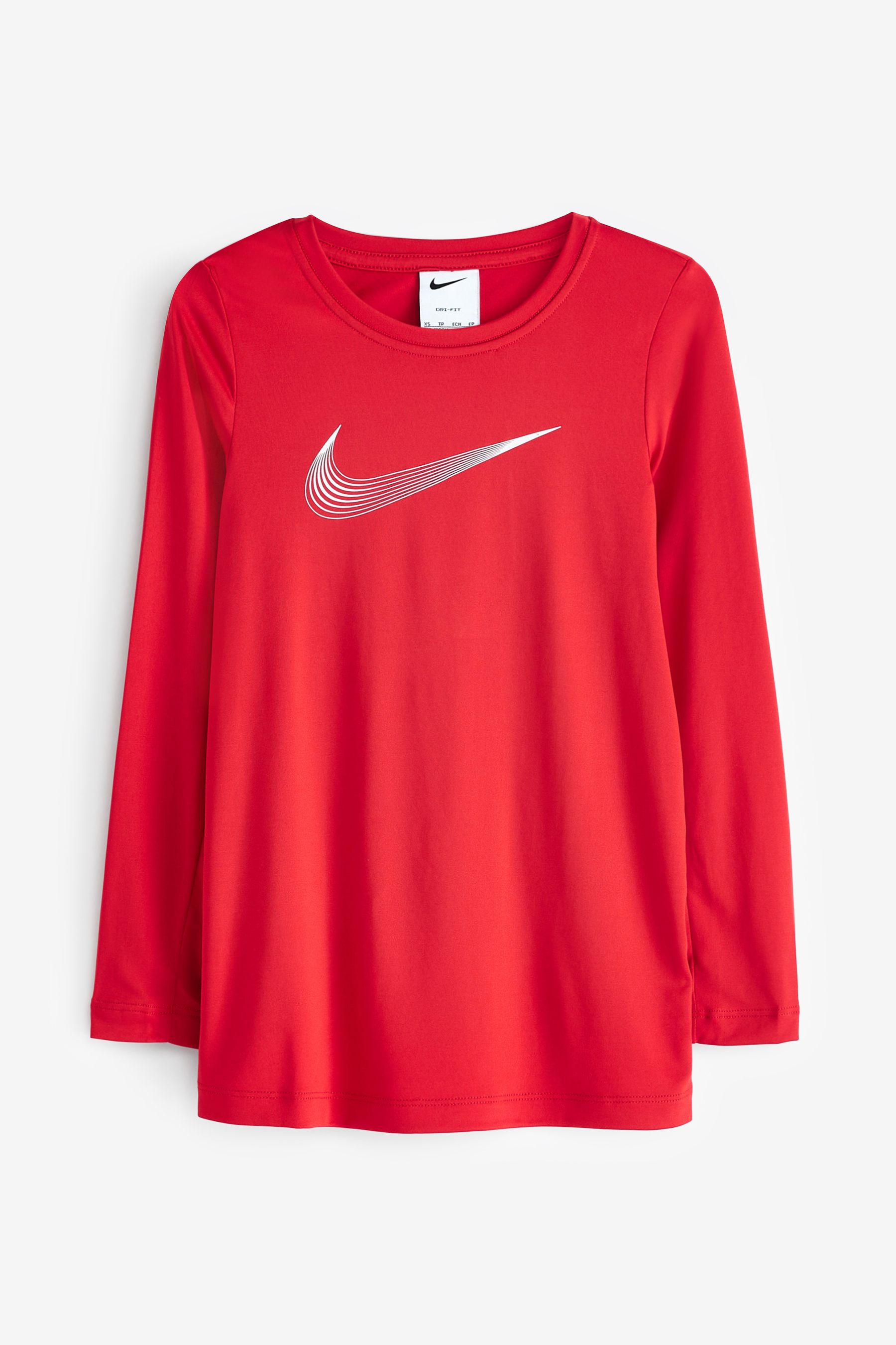 Nike Red Long Sleeved Base Layer Training Top