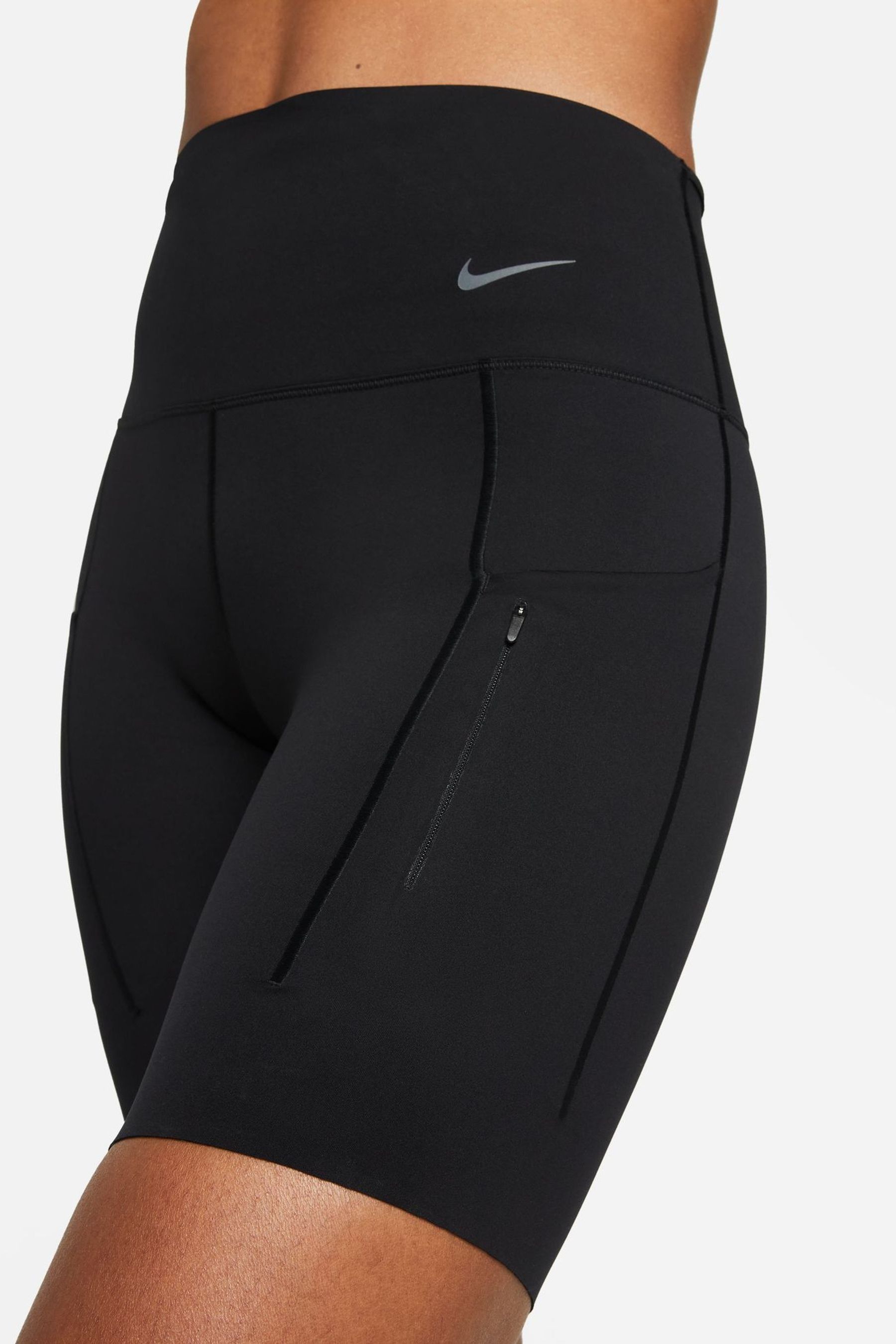 Buy Nike Black Go Firm Support High Waisted 8 Biker Shorts with Pockets from the Next UK online shop