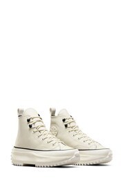 Converse Cream Leather Run Star Hike Trainers - Image 10 of 10