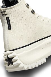Converse Cream Leather Run Star Hike Trainers - Image 4 of 10