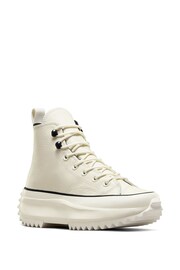 Converse Cream Leather Run Star Hike Trainers - Image 6 of 10