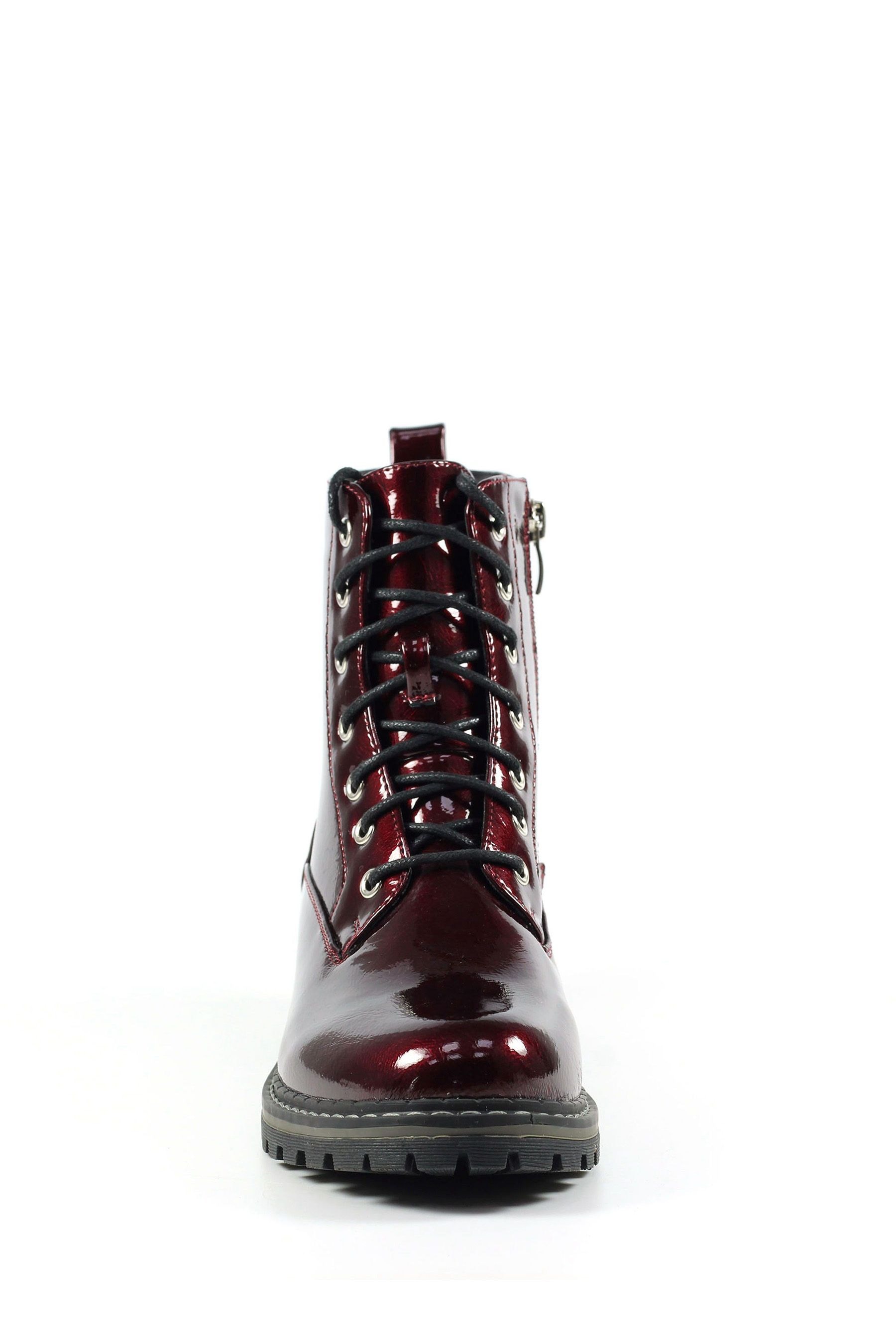 Maroon lace up boots store
