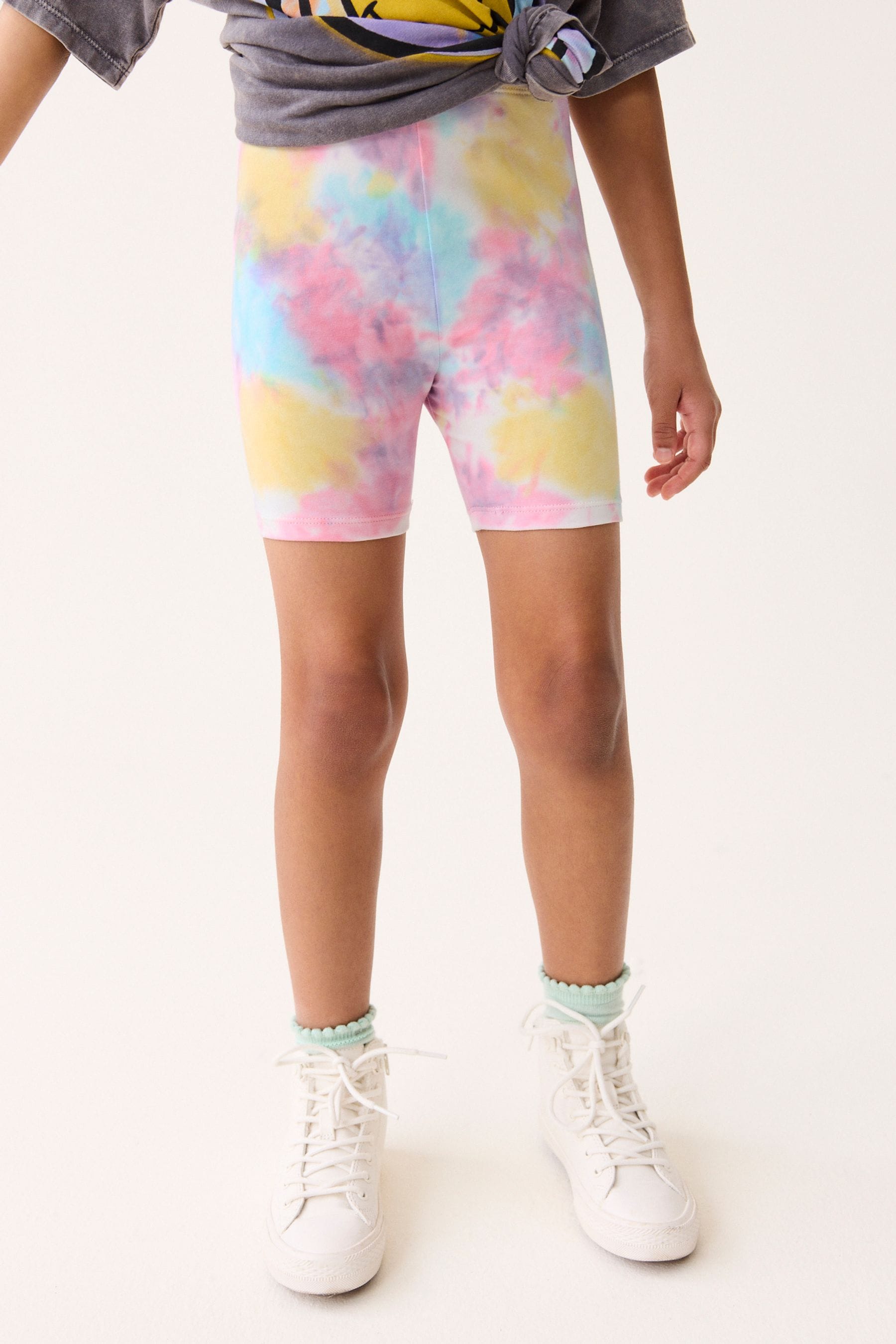 Buy Multi Pink Blue Yellow Tie Dye Cycle Shorts 3 16yrs from the Next UK online shop