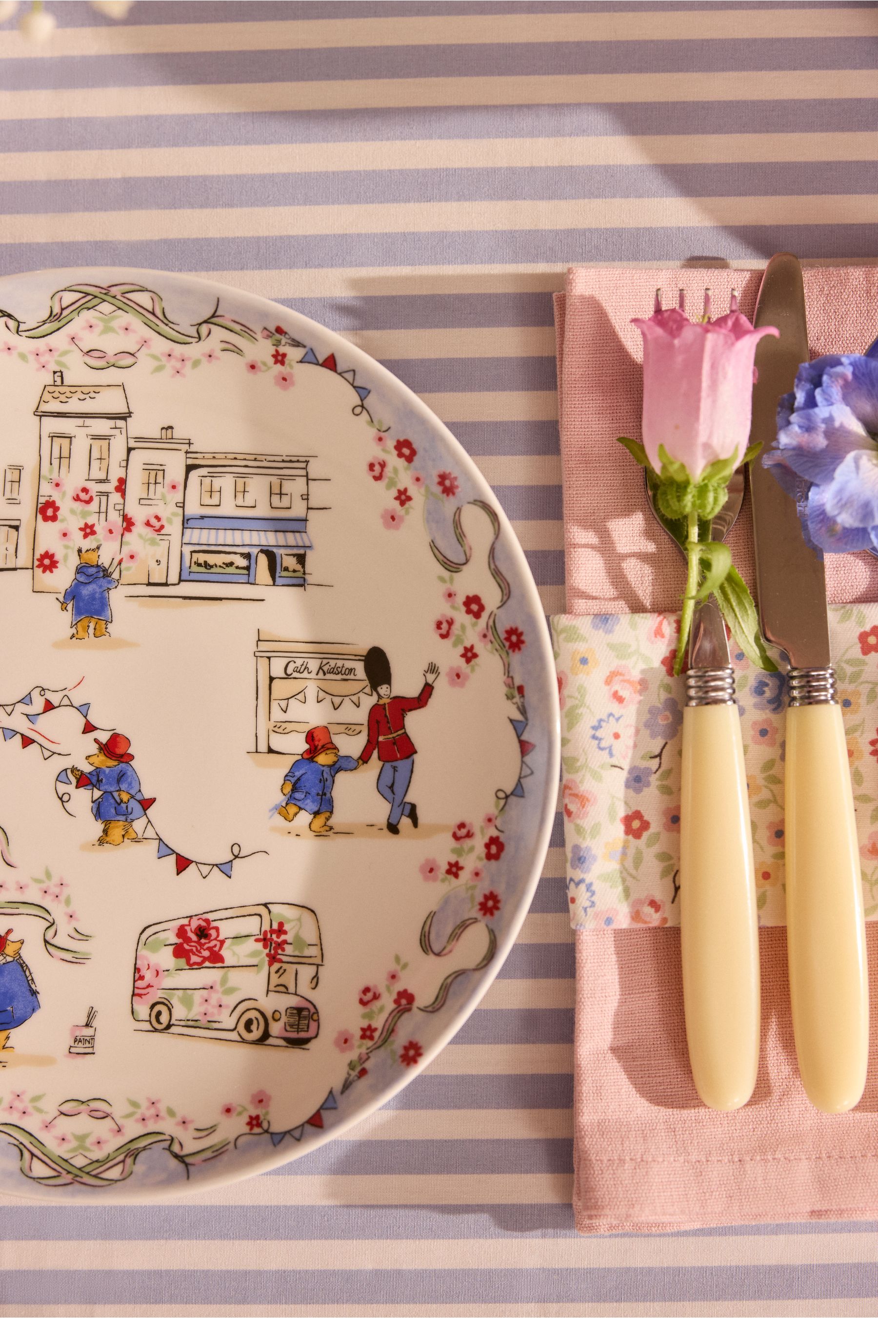 Cath Kidston Multi Paddington Goes to Town Side Plate ONE Adult