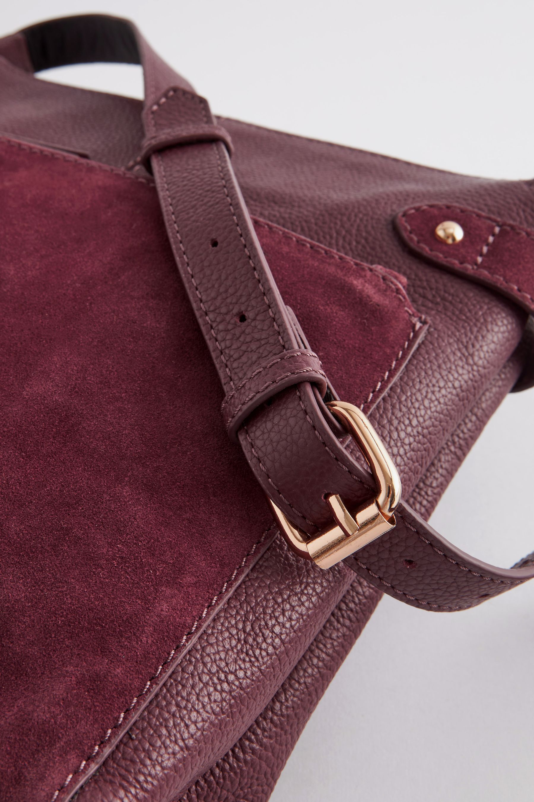 Buy Berry Red Leather Pocket Messenger Bag from Next Luxembourg