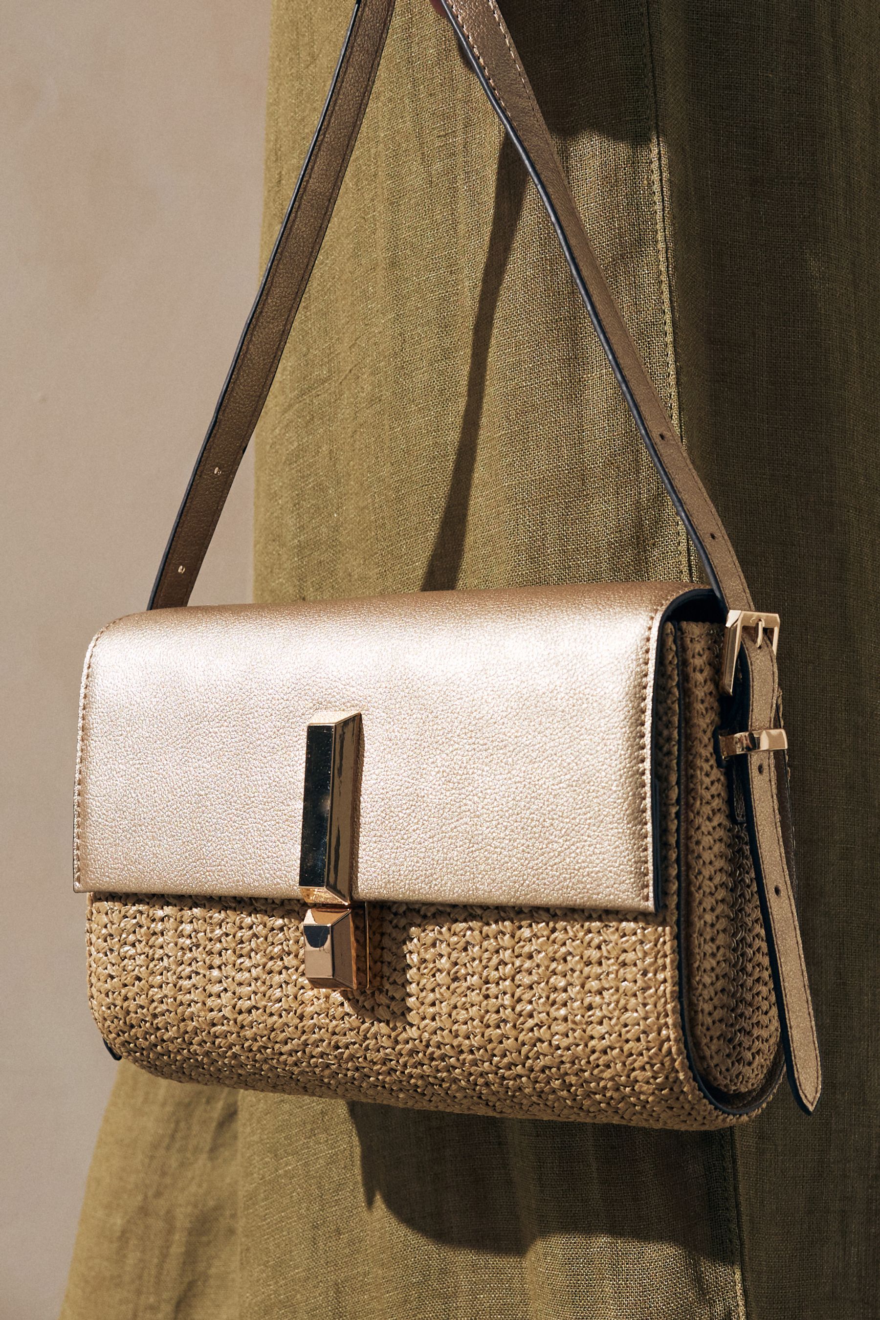 Metal discount crossbody bag