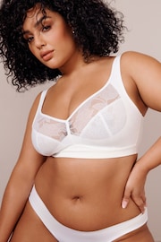 White F-K Ultimate Support Hidden Interlock Lace Non Wire Bra - Image 1 of 6