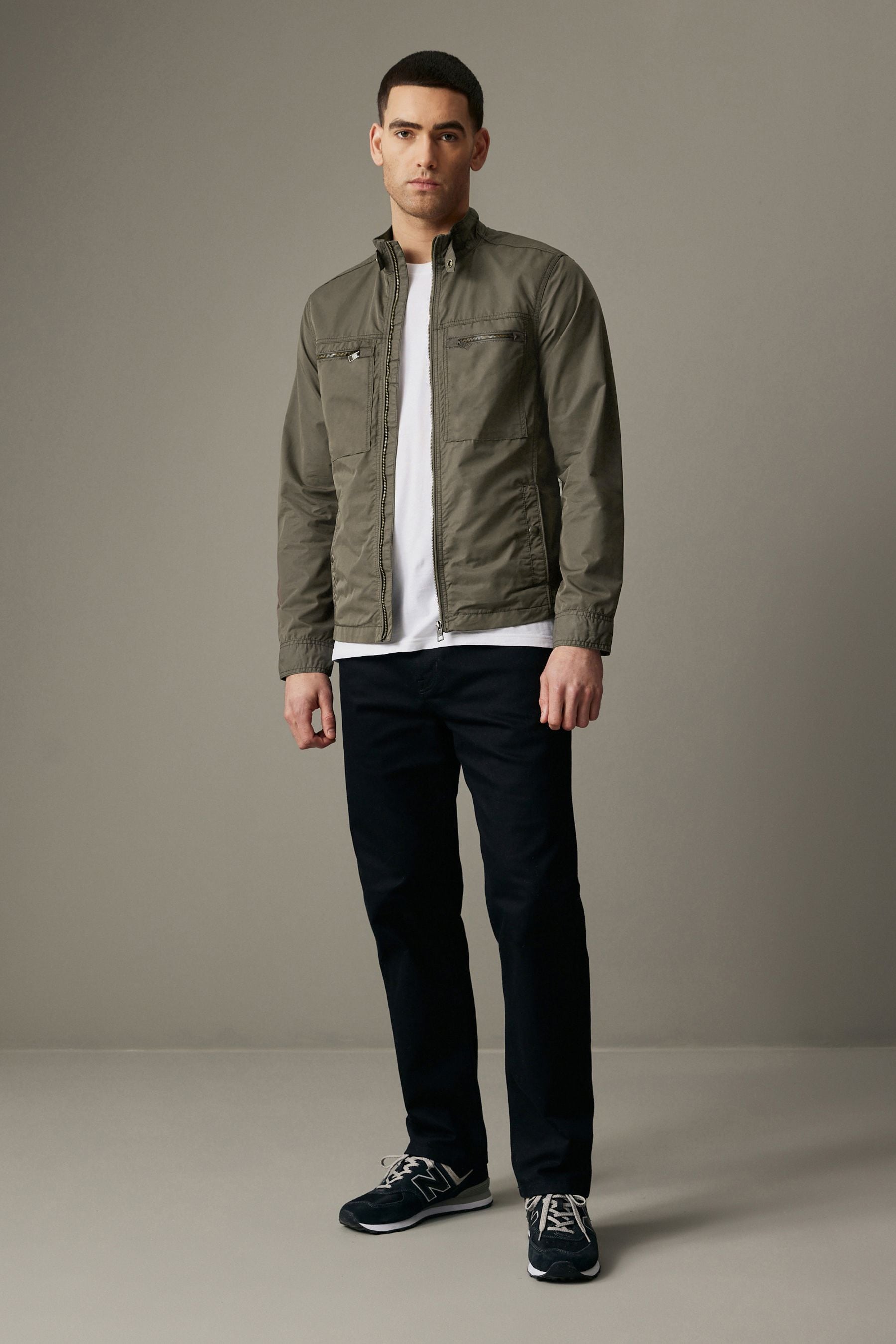 Khaki Green Shower Resistant Utility Shacket