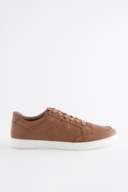 Tan Brown Smart Casual Trainers - Image 3 of 7