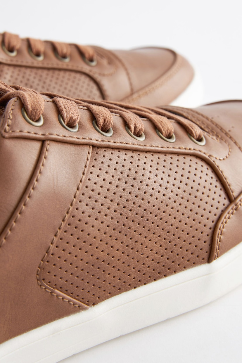 Tan Brown Smart Casual Trainers - Image 6 of 7