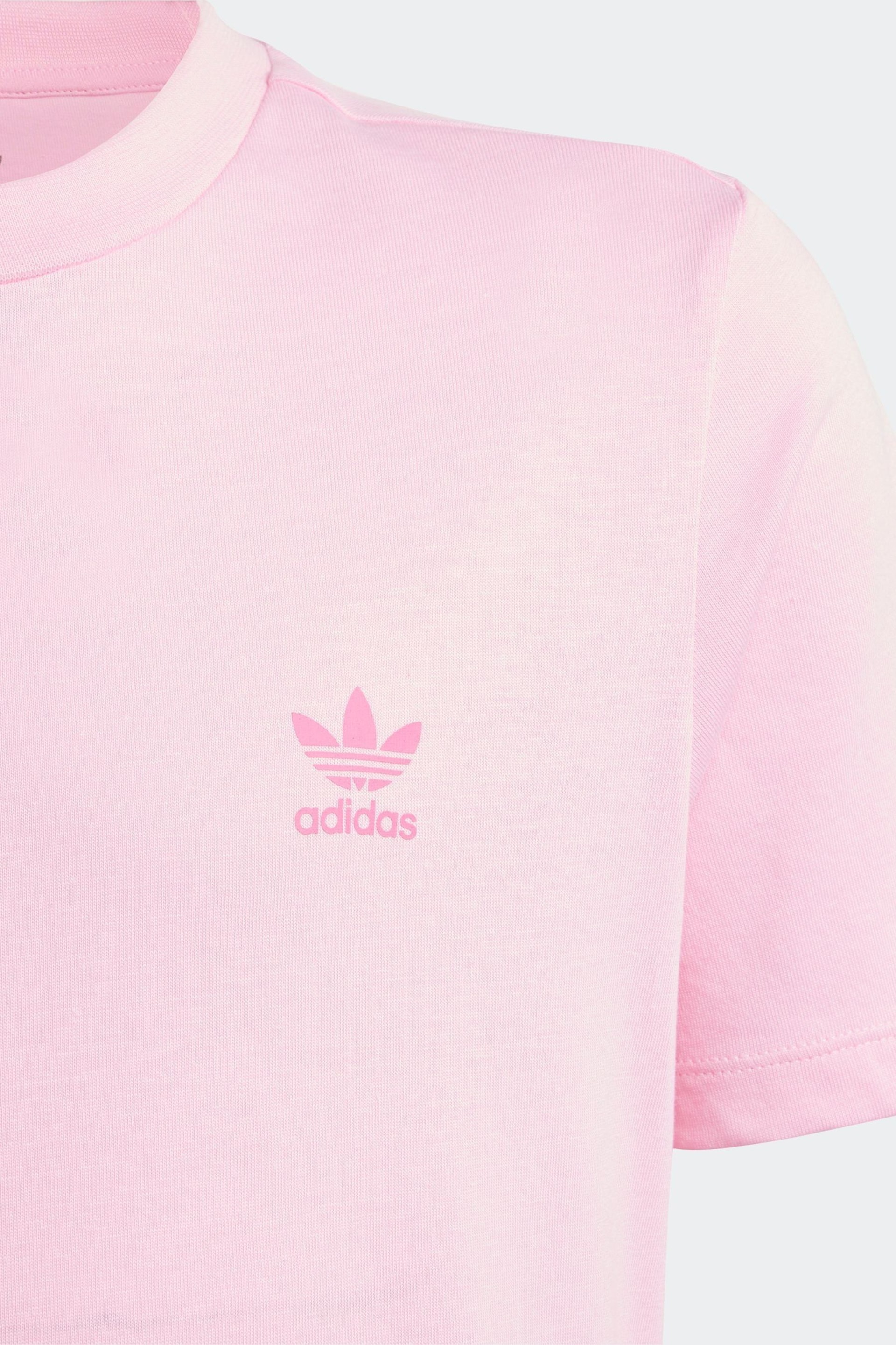 adidas Originals Light Pink Adicolor T-Shirt - Image 3 of 5