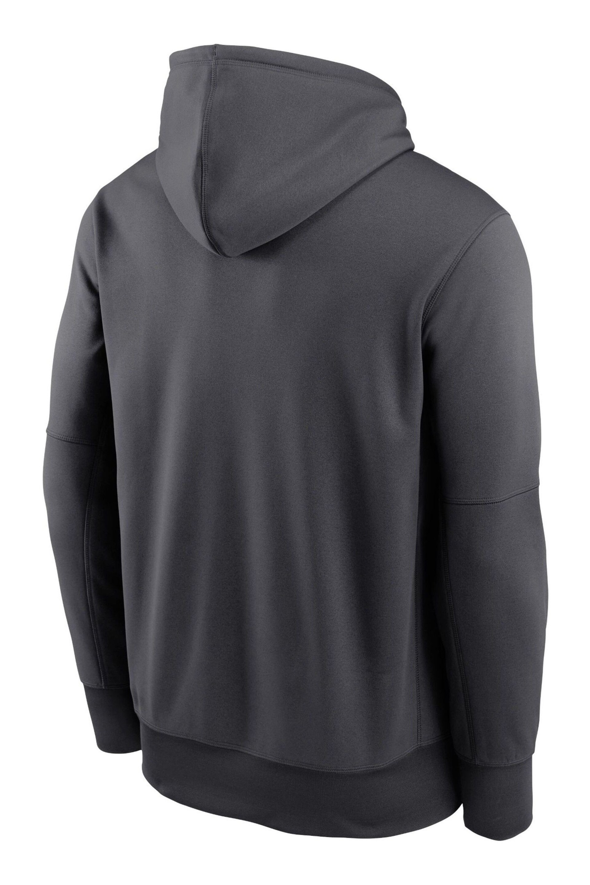 Nike Grey New York Yankees Therma Icon Performance Fleece Pullover Hoodie - Image 3 of 3