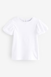 White Puff Short Sleeve T-Shirt (3mths-7yrs) - Image 5 of 7