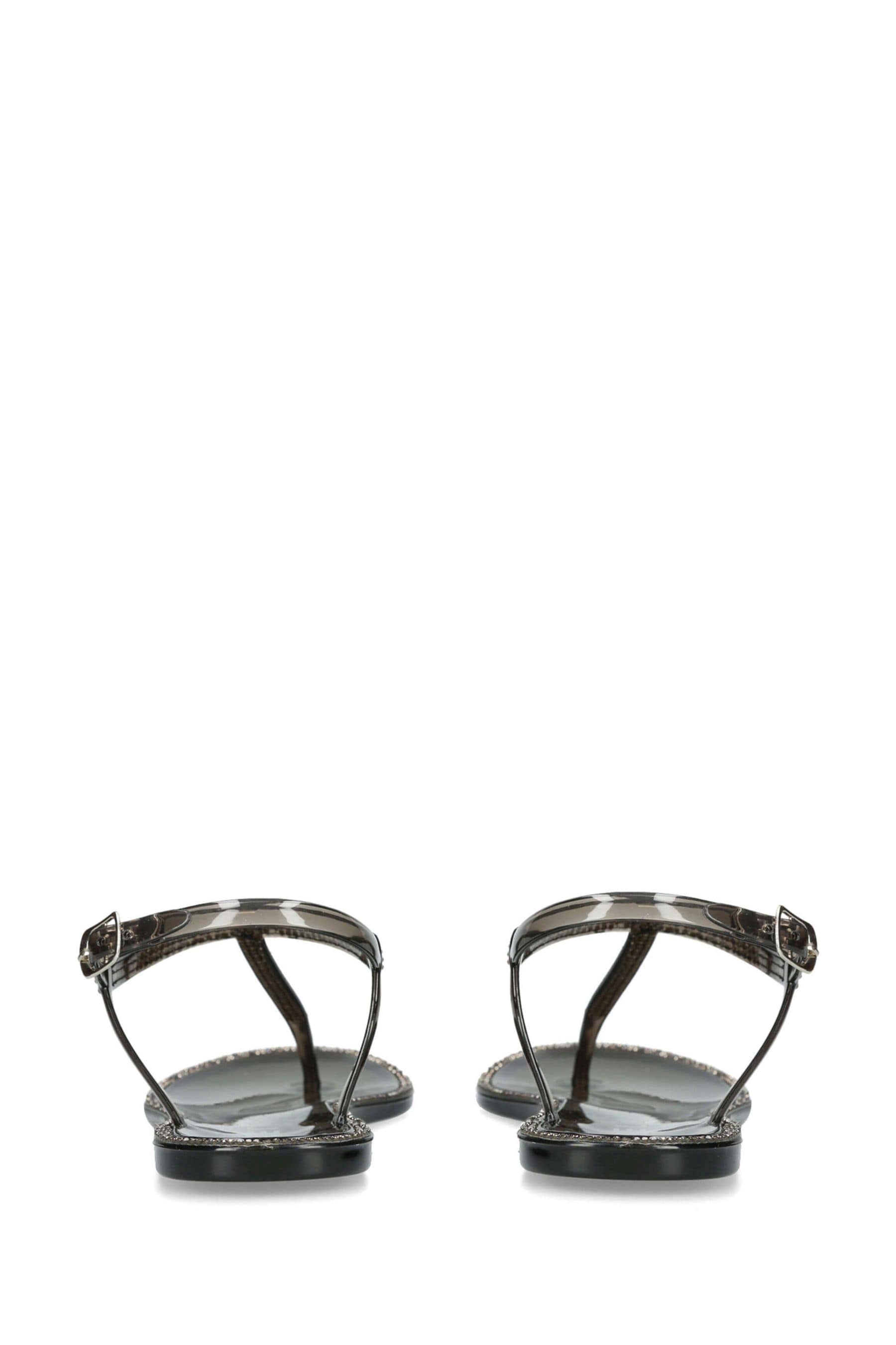 Sparkle best sale black sandals
