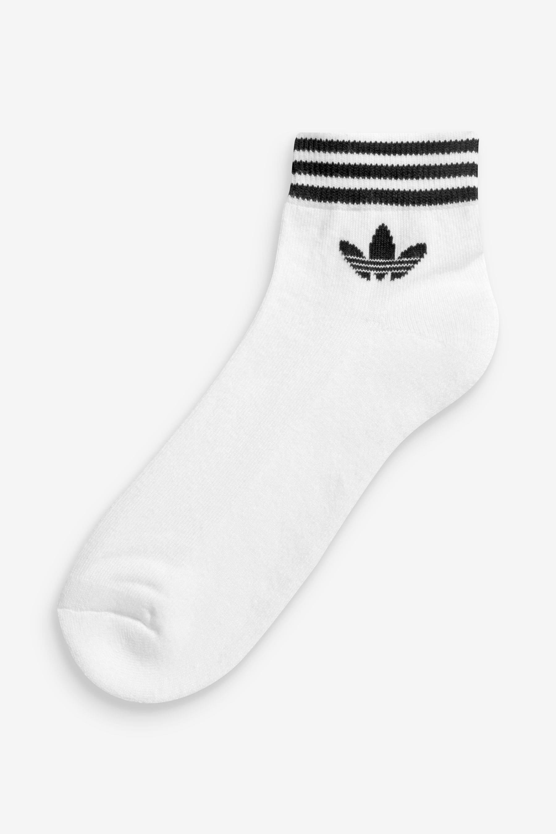 White adidas ankle socks top