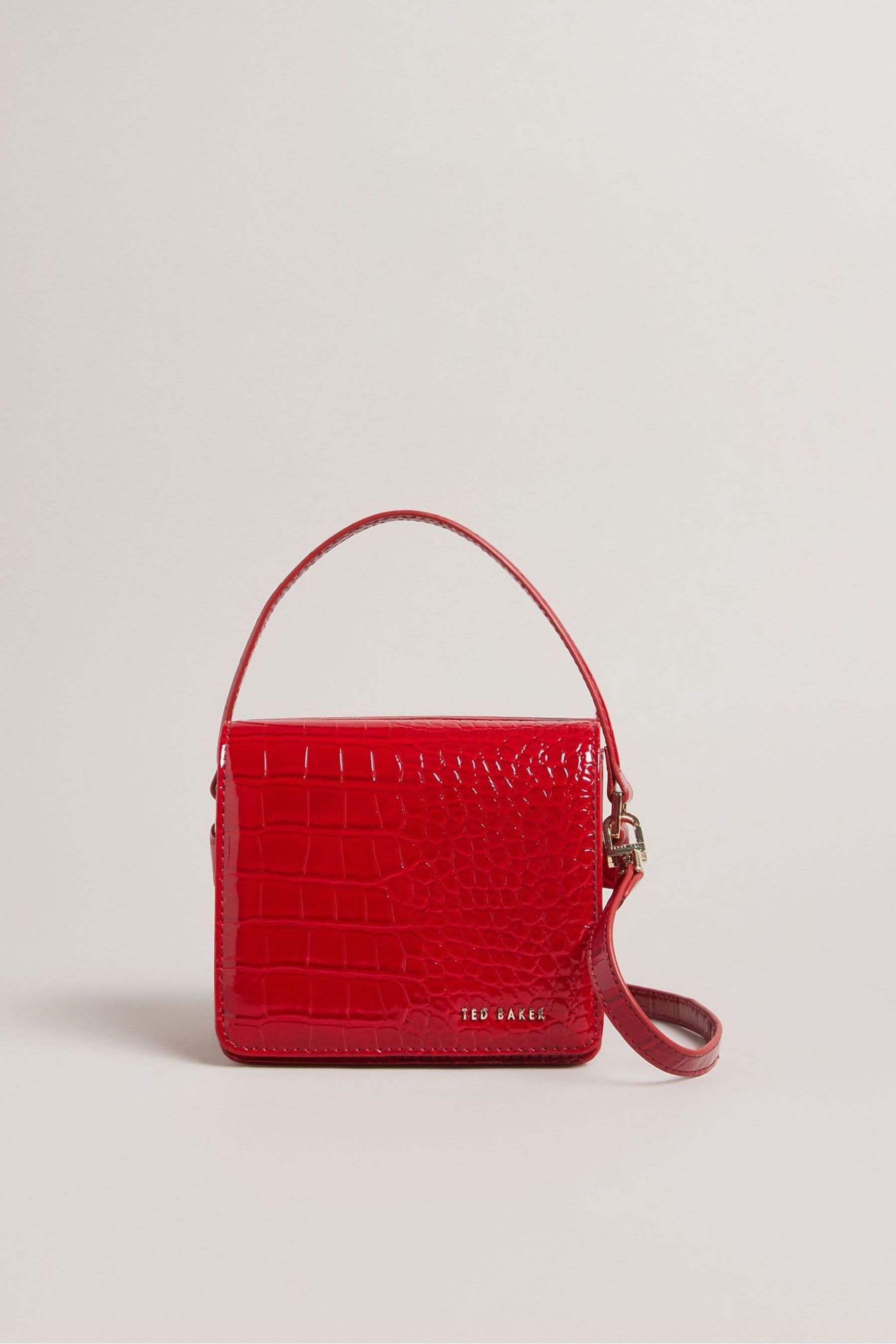 Red croc crossbody bag on sale