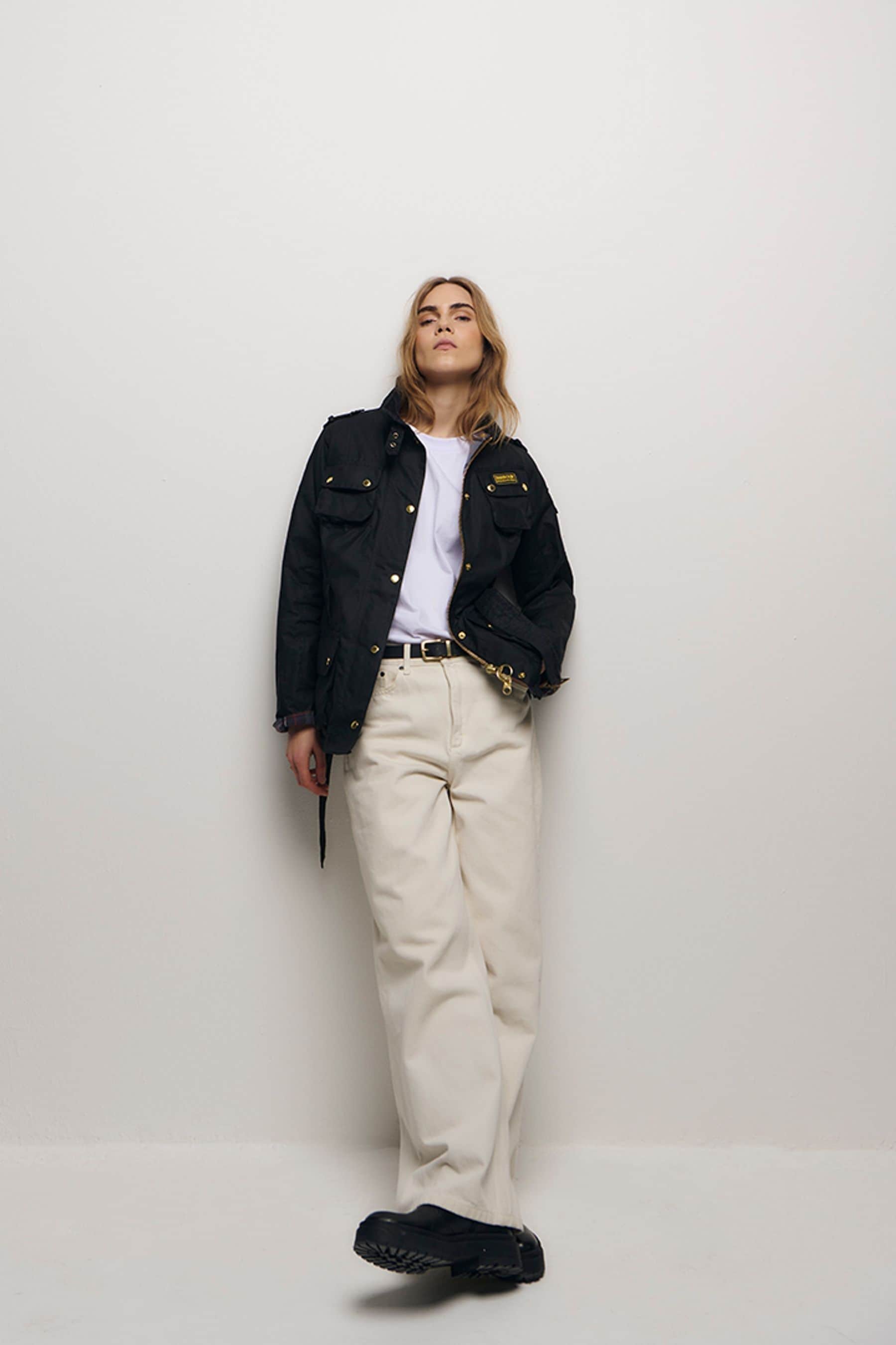 Iconic biker jacket top