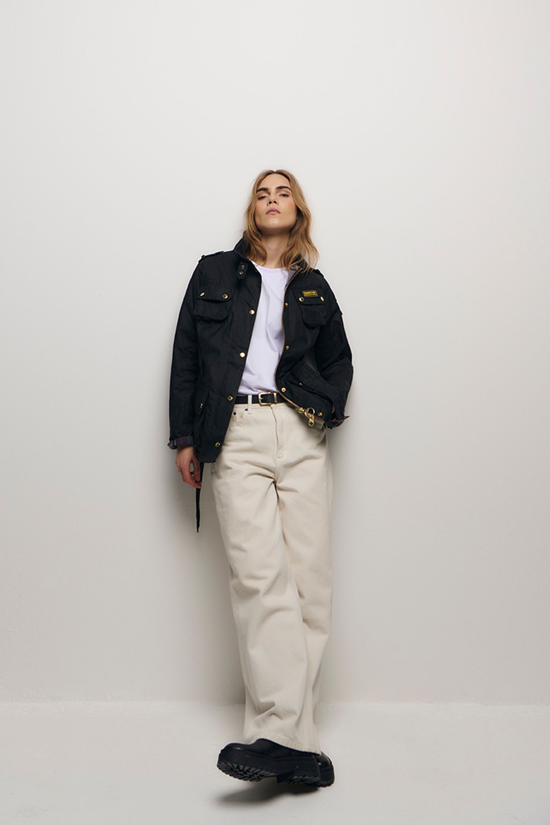 Barbour international black trail top jacket