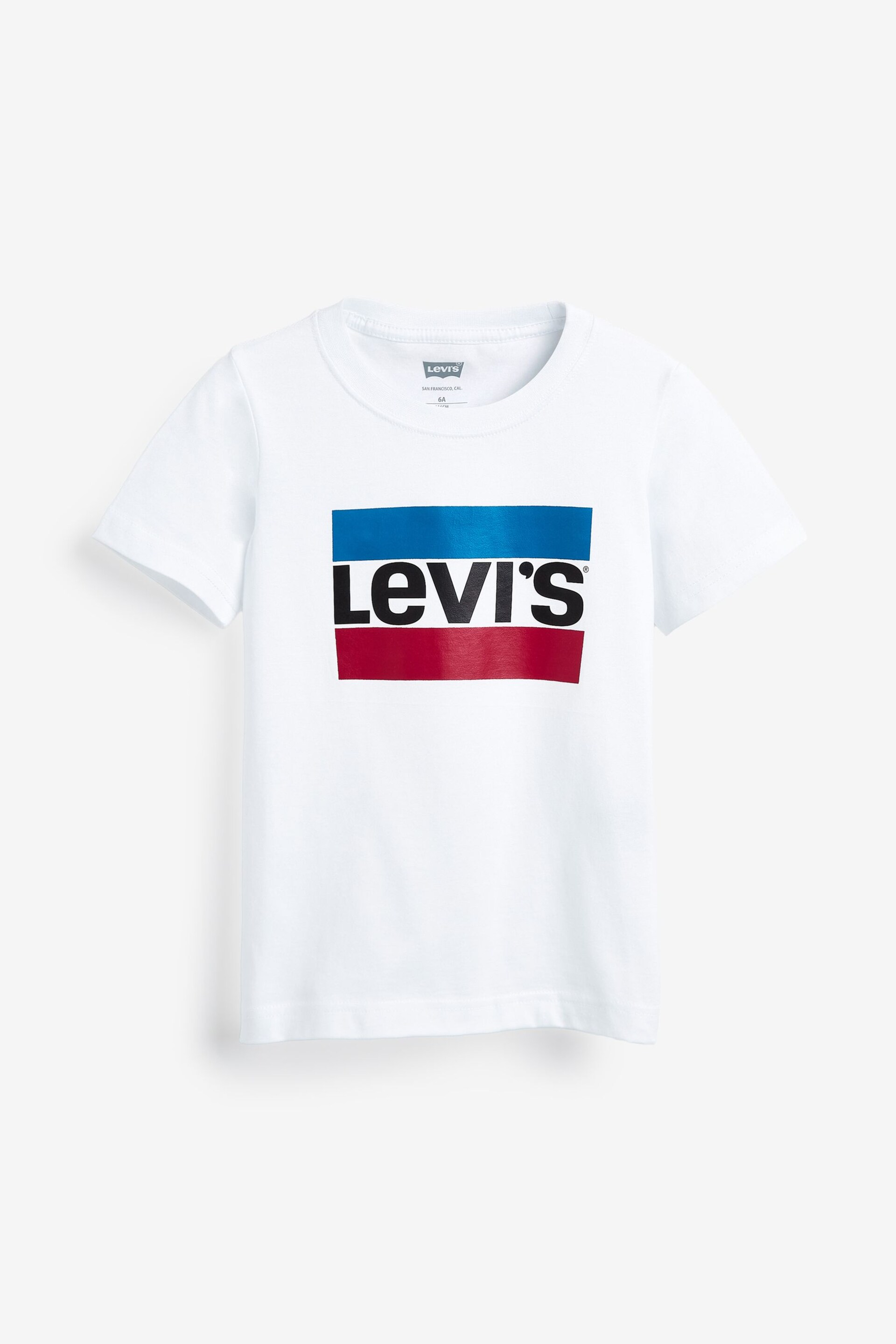 Levi's® White Sports Kids Logo T-Shirt - Image 2 of 3