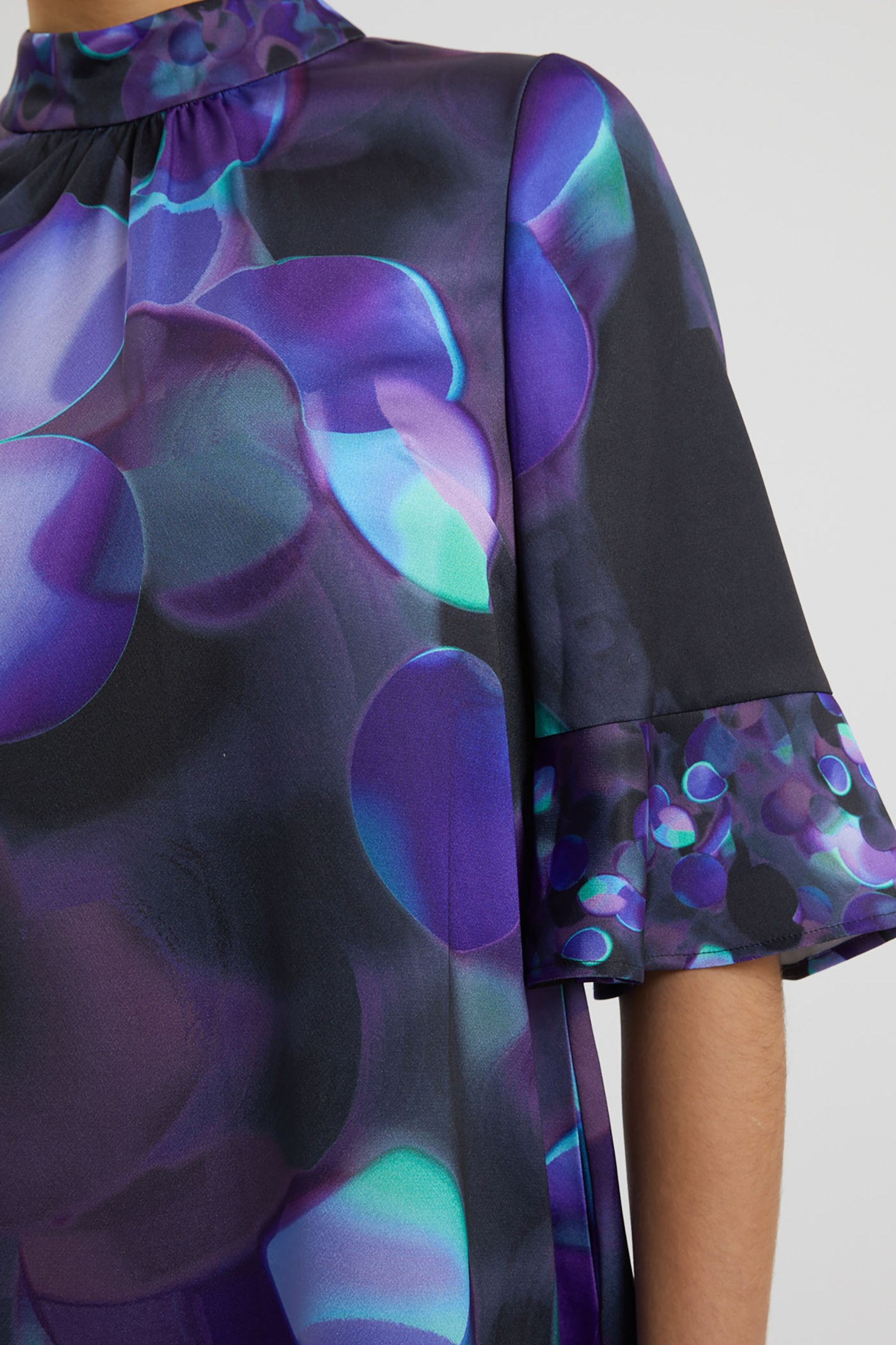 Buy French Connection Eva Harlow Fluted Sleeve Dress from Next Luxembourg
