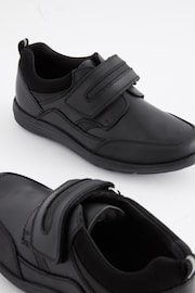 Black Standard Fit (F) School Leather Single Strap Shoes - Image 3 of 7