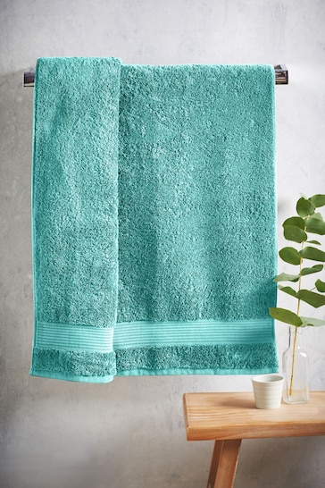 Blue Teal Bright Egyptian Cotton Towel