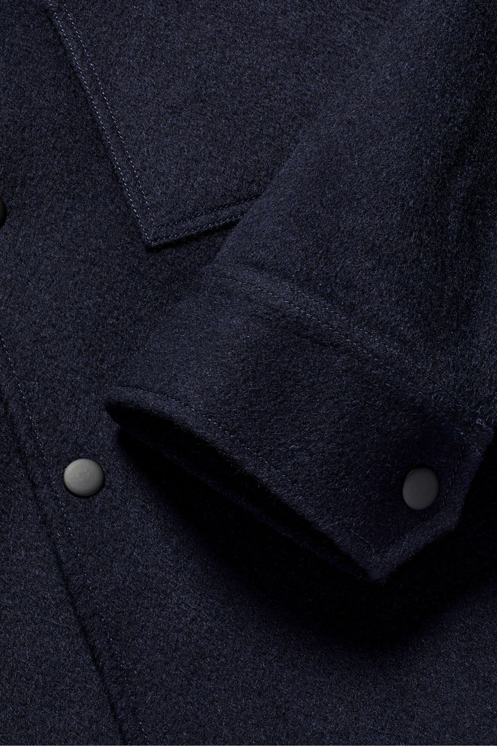 Charles Tyrwhitt Blue Pure Wool Harrington Jacket - Image 5 of 5