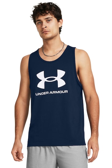 Under Armour Blue/White Sportstyle Logo Vest