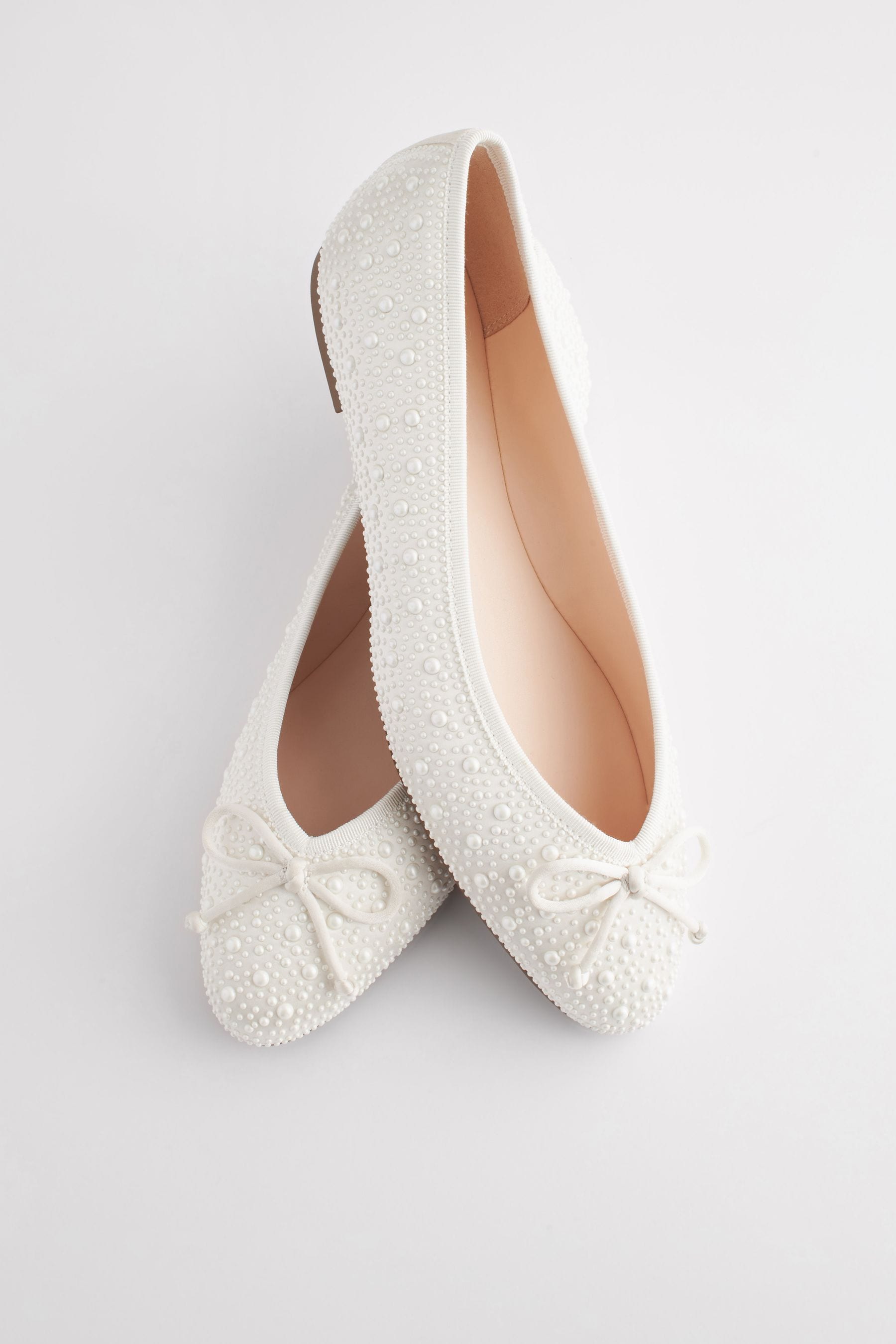 Bridal ballet pumps clearance