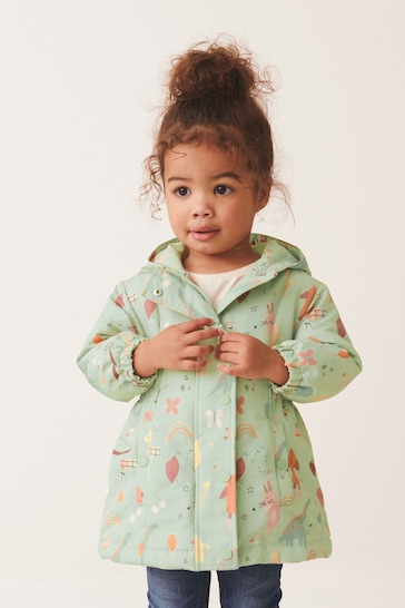 Sage Green Shower Resistant Character Jacket (9mths-7yrs)
