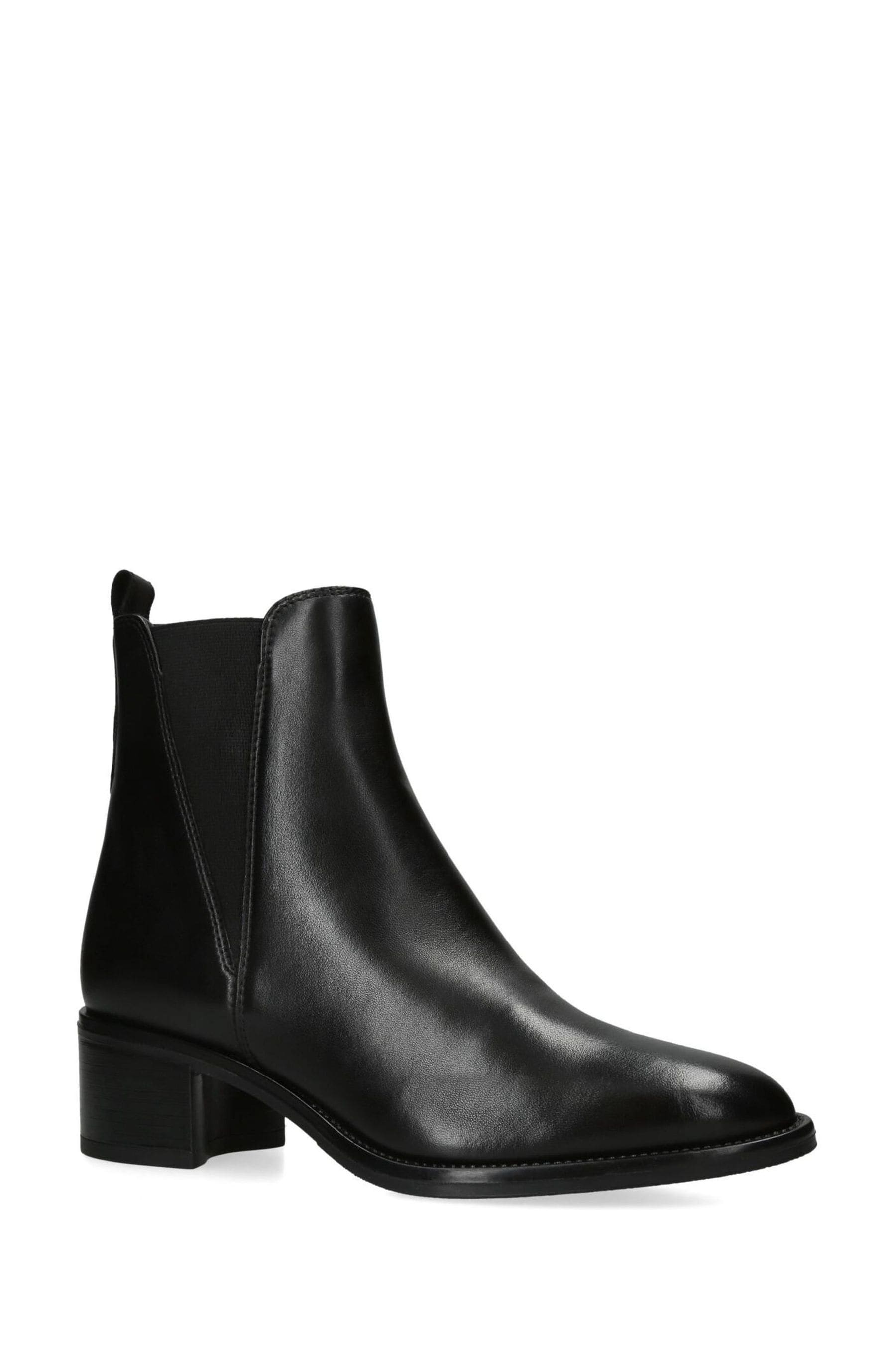 Carvela leather flat chelsea sale boots