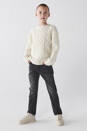River Island Black Boys Relaxed Slim Jeans - Image 1 of 2