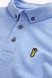 Blue Long Sleeve Polo Shirt (3-16yrs) - Image 3 of 3