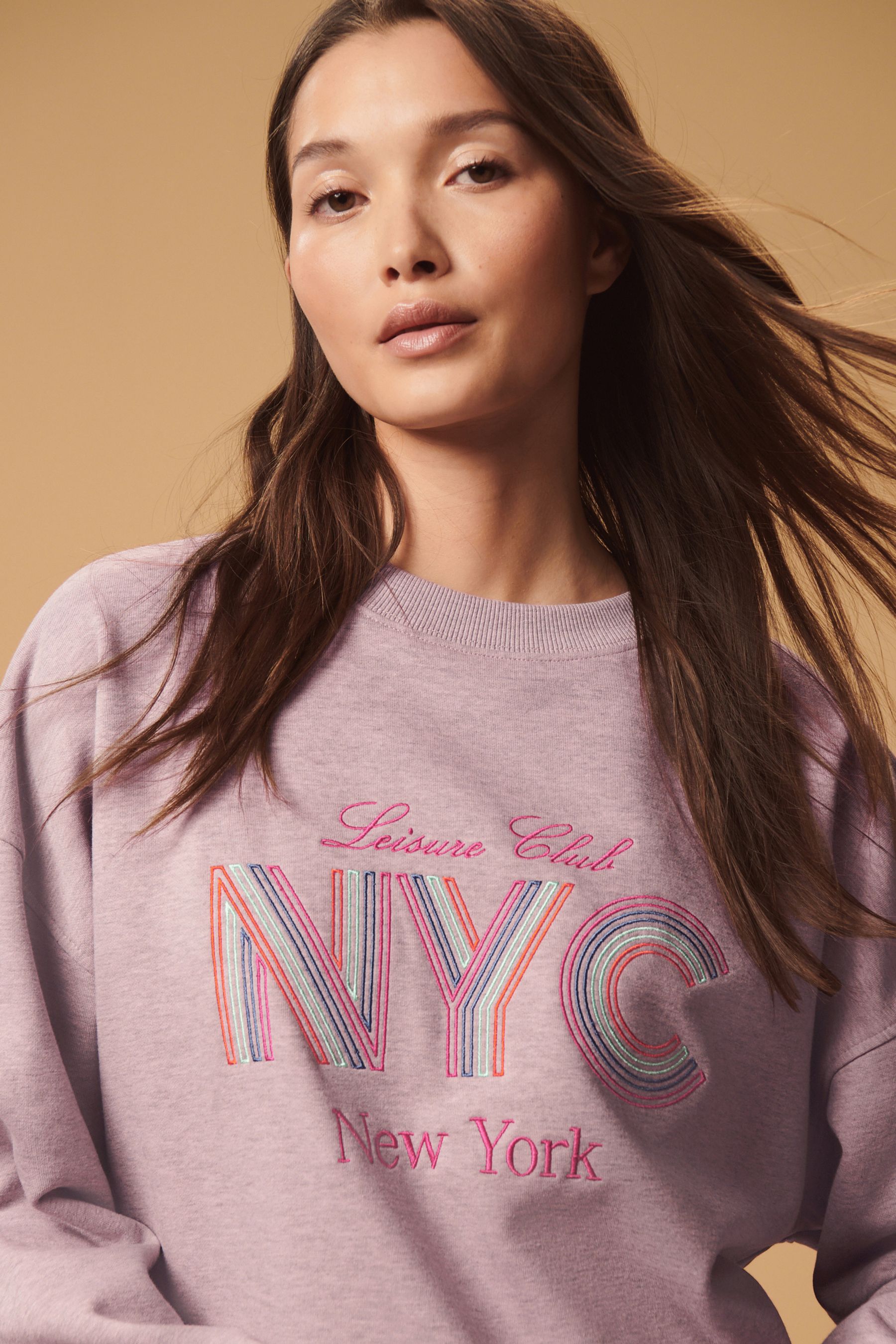 Pink slogan sweatshirt hot sale