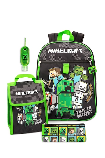 Vanilla Underground Black Minecraft Backpack Set