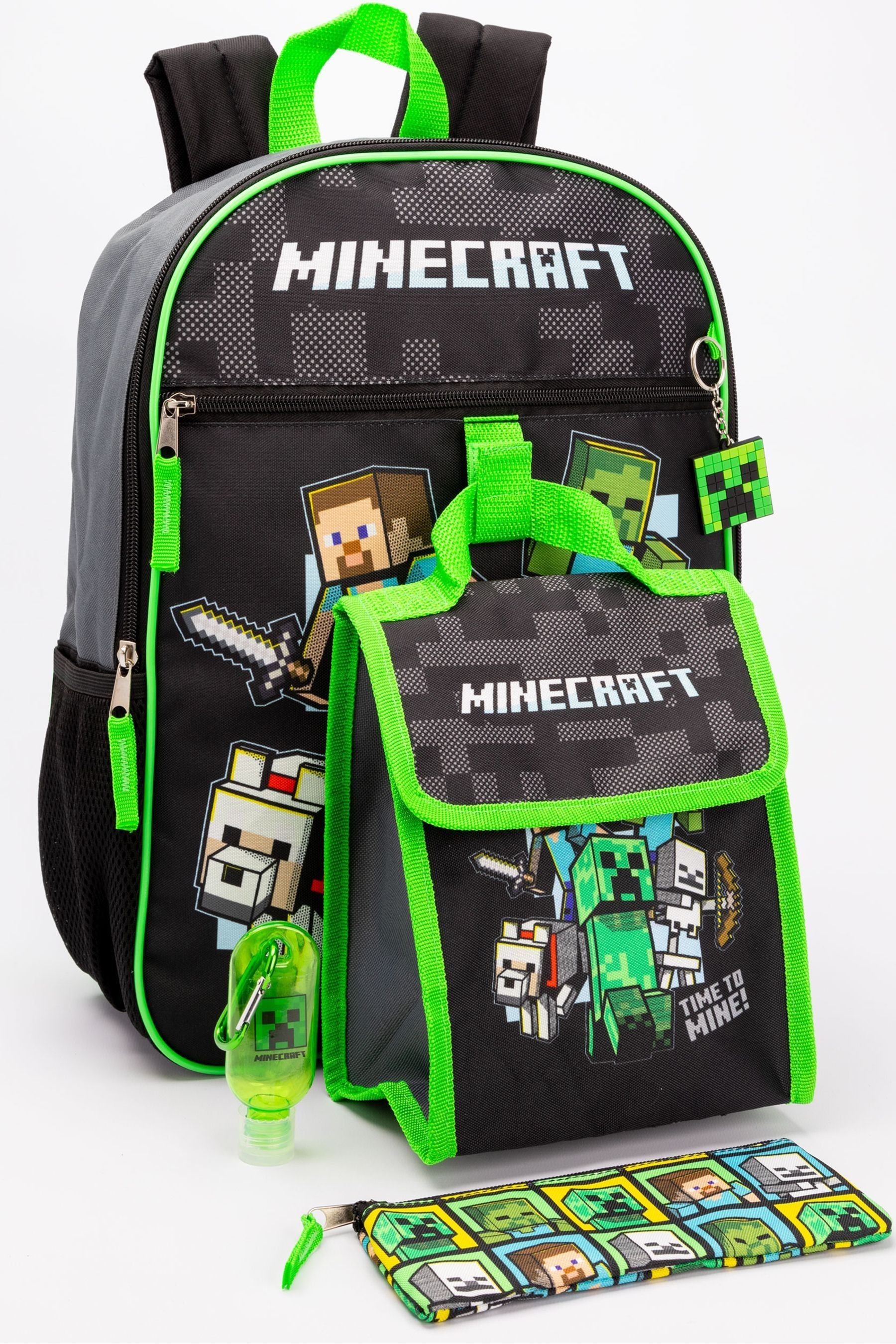 Vanilla Underground Black Minecraft Backpack Set