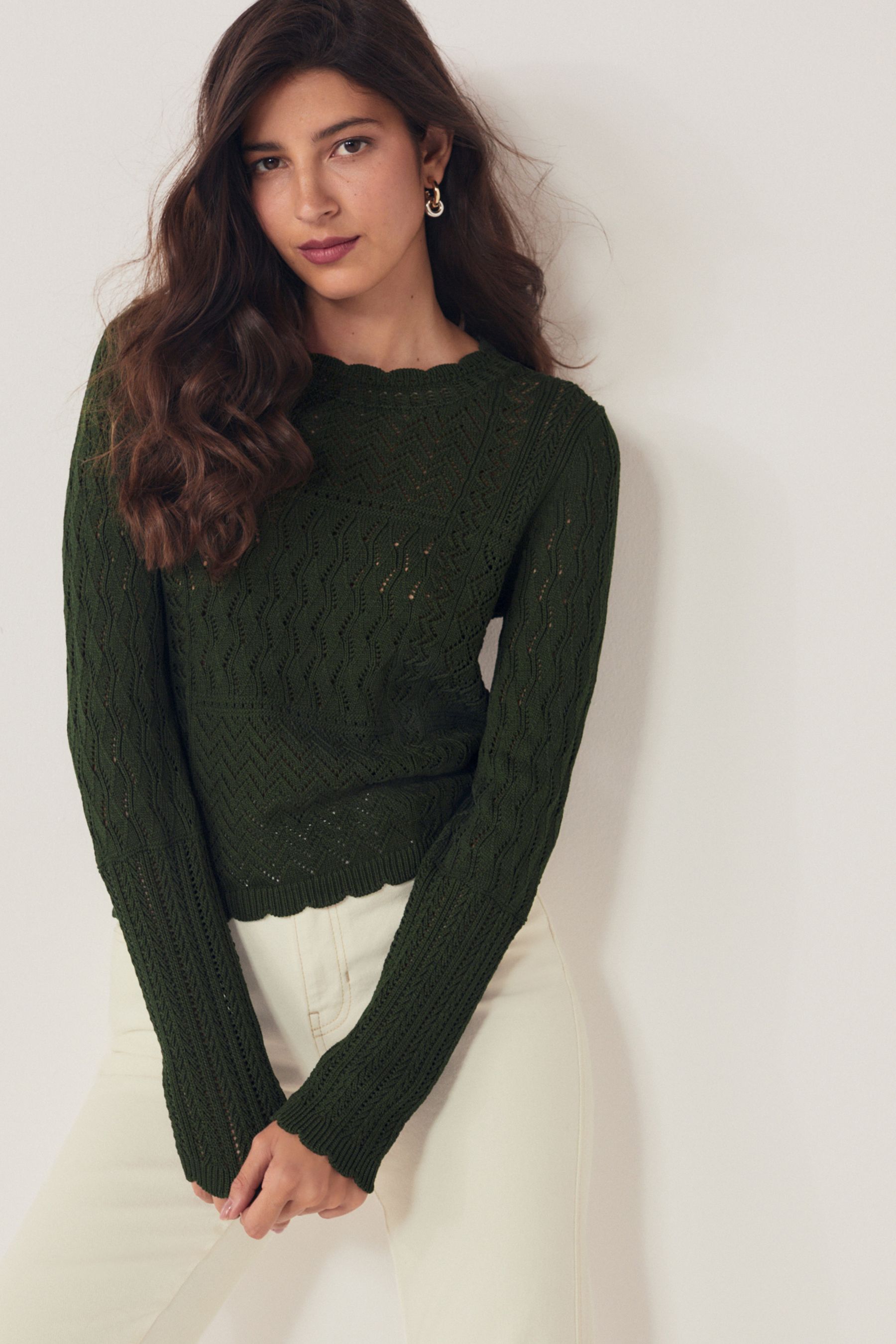 Next green jumper new arrivals