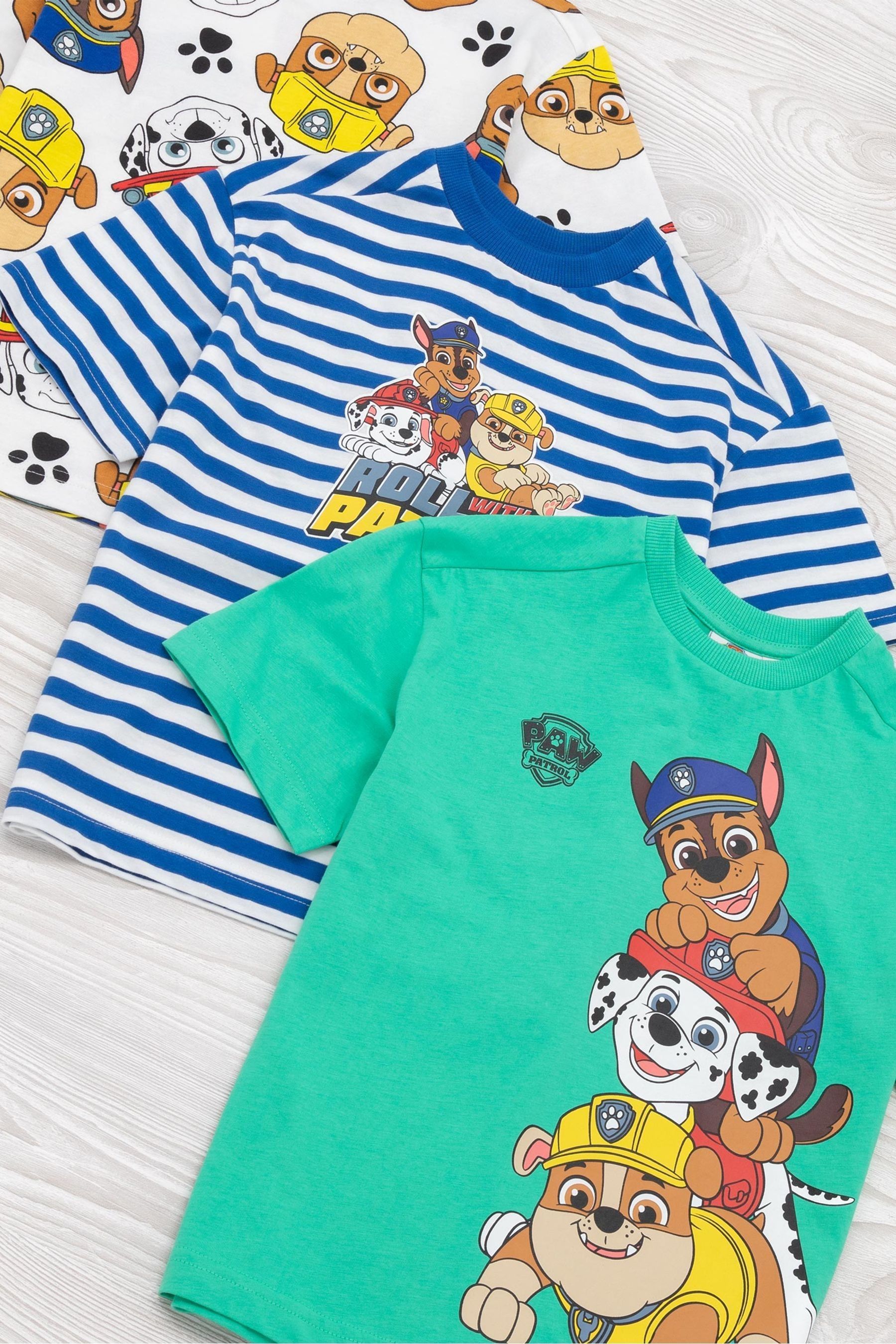 Buy Vanilla Underground Boys Brown Paw Patrol 100 Cotton T Shirts 3 Pack from the Next UK online shop