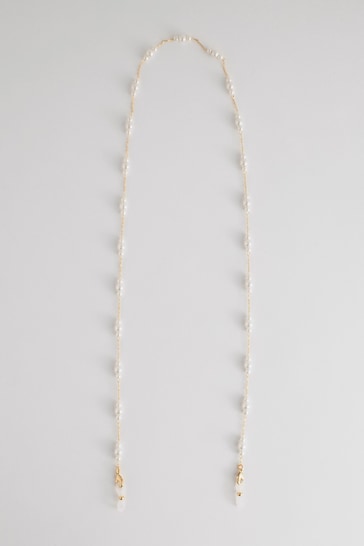 White Pearl Sunglasses Chain