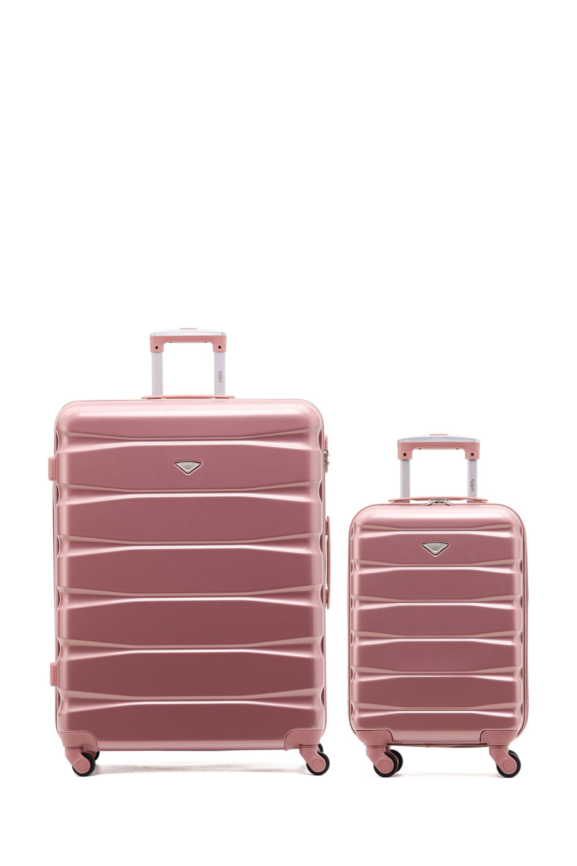 Set Of 2 Large Check-In & Small Carry-On Hardcase Travel Suitcase - Image 1 of 1