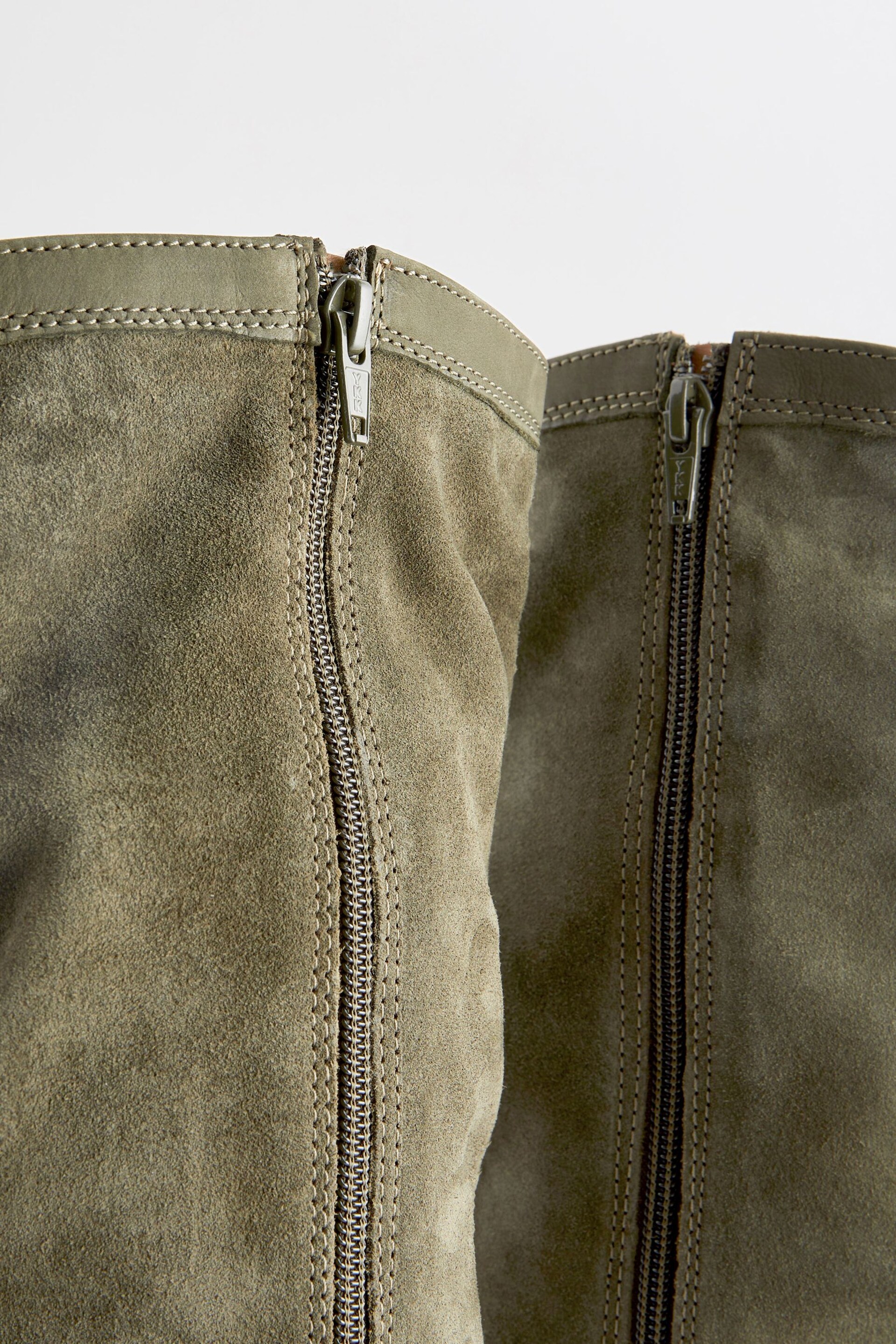 Khaki Green Regular/Wide Fit Forever Comfort® Slouch Knee High Boots - Image 5 of 5