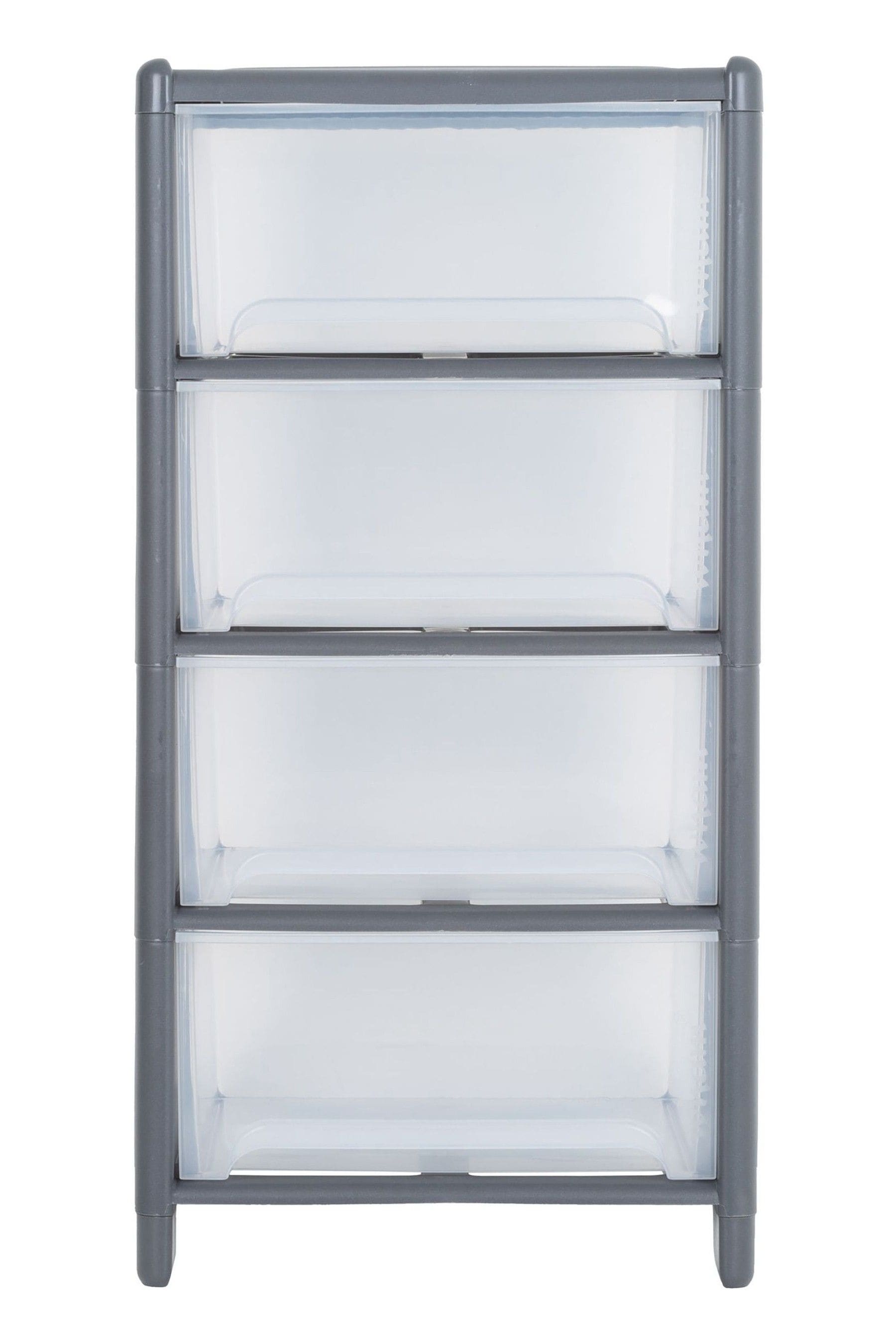 4 drawer top plastic storage