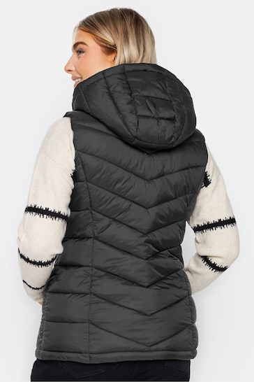 M&Co Black Short Quilted Gilet