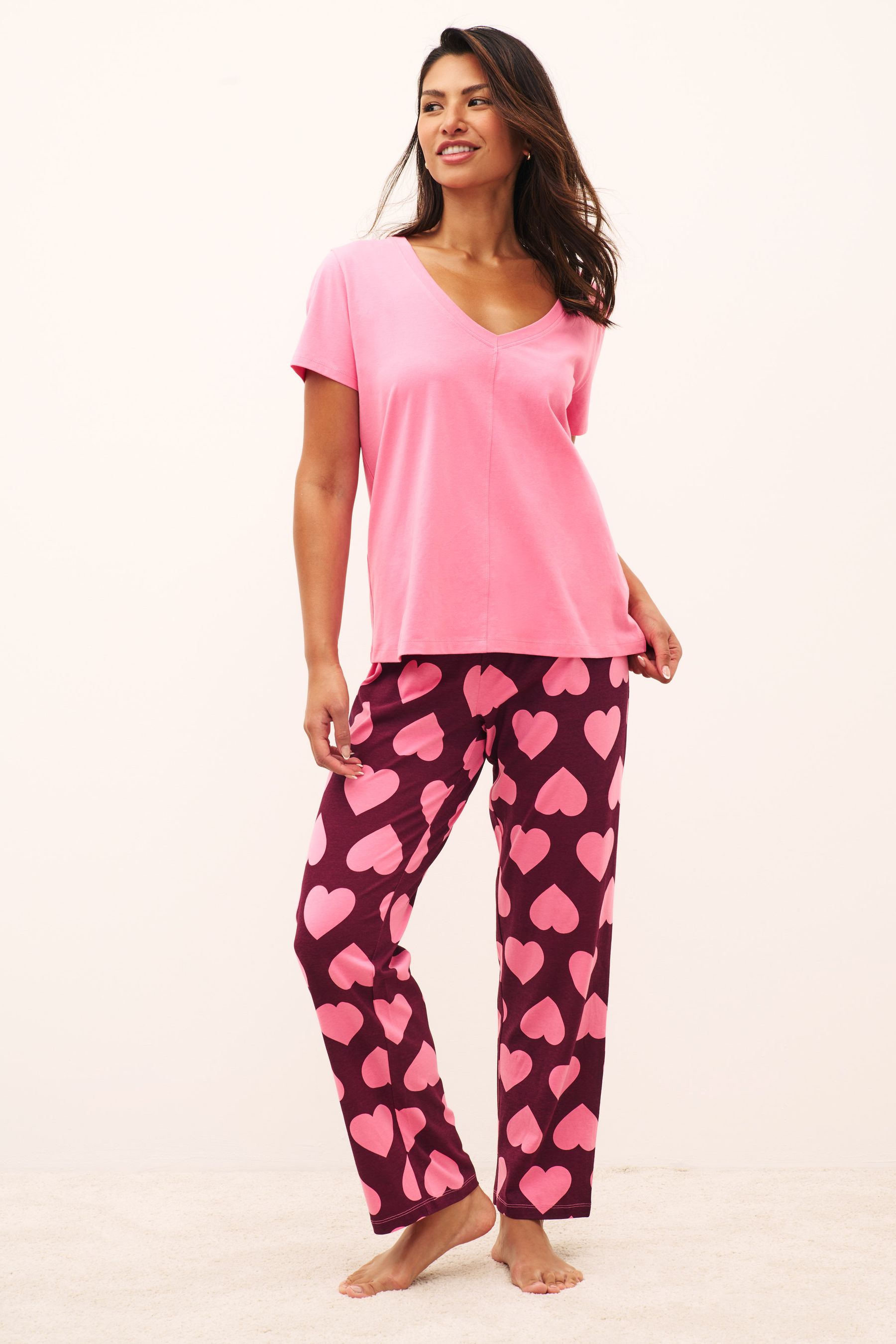 Heart discount pyjamas womens