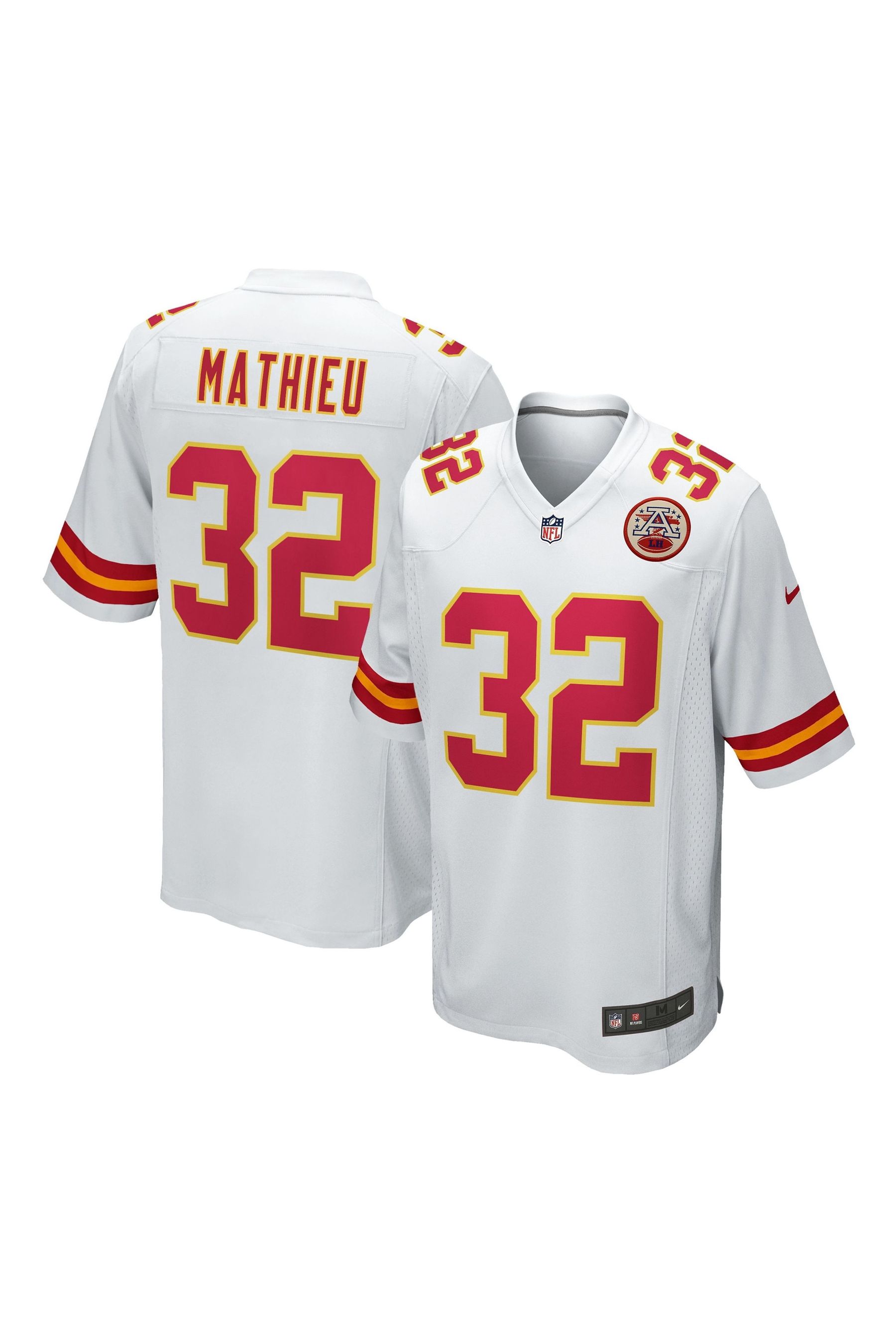 Buy Nike White NFL Kansas City Chiefs Game Road Jersey Tyrann