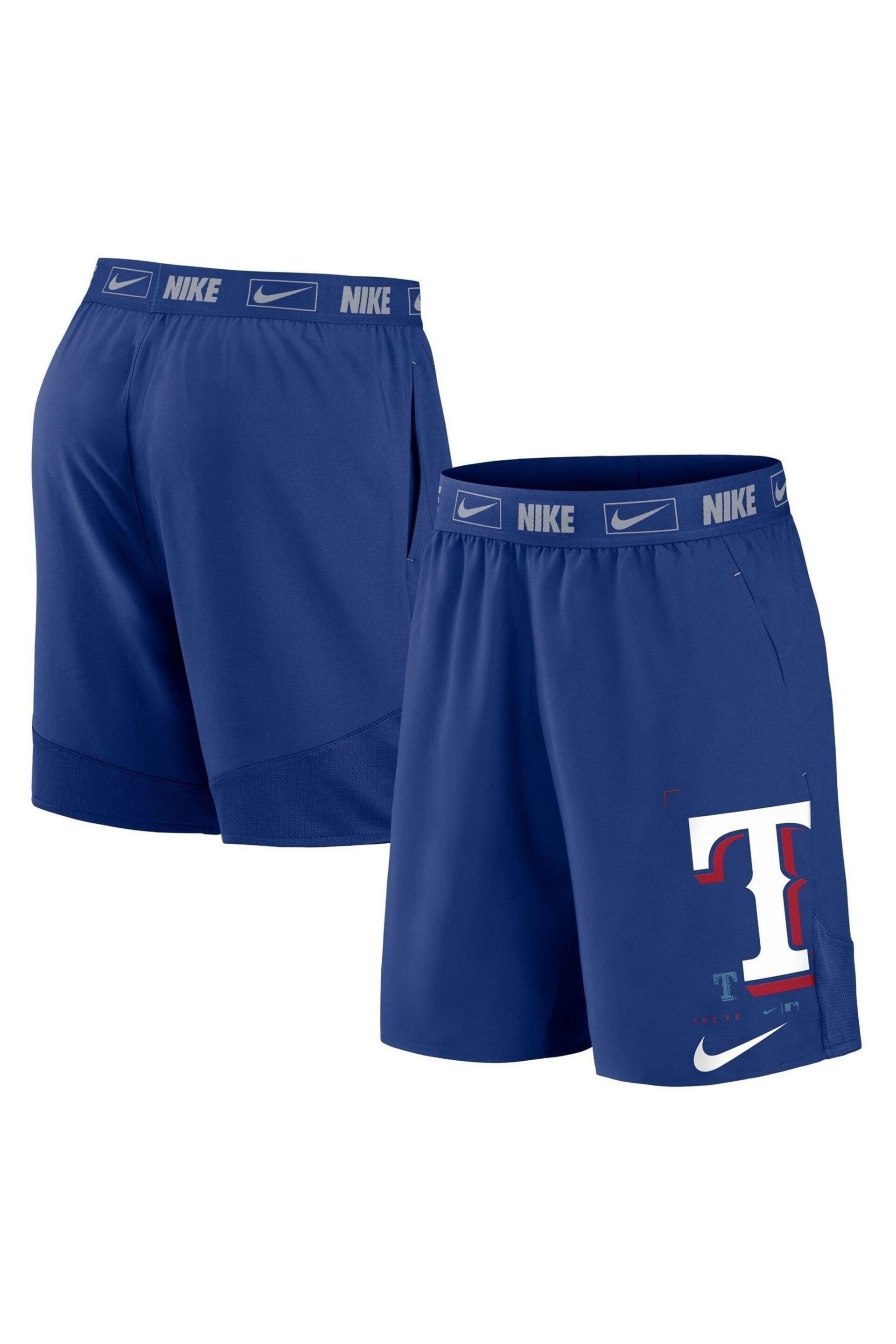 Nike Blue Texas Rangers Bold Express Woven Shorts - Image 1 of 3