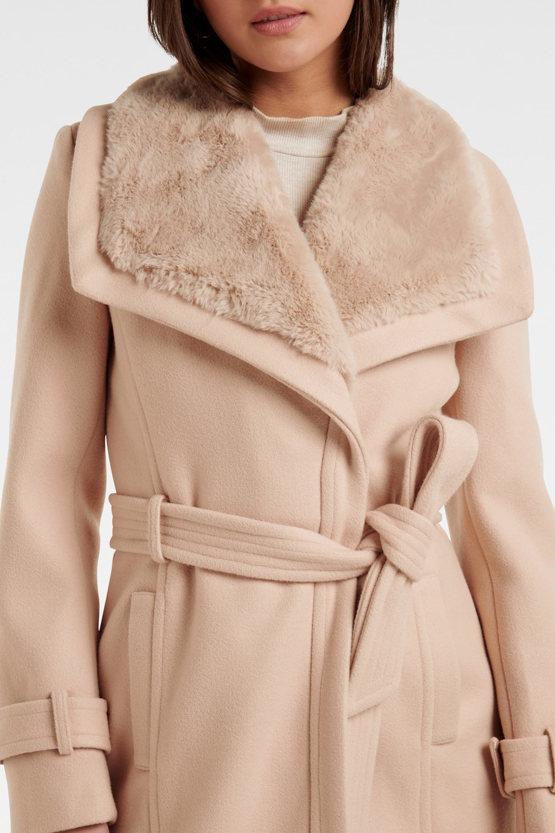 Forever new tala wrap outlet coat