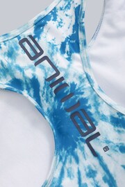 Animal Womens Blue Crest Recycled Printed Bikini - Image 8 of 8