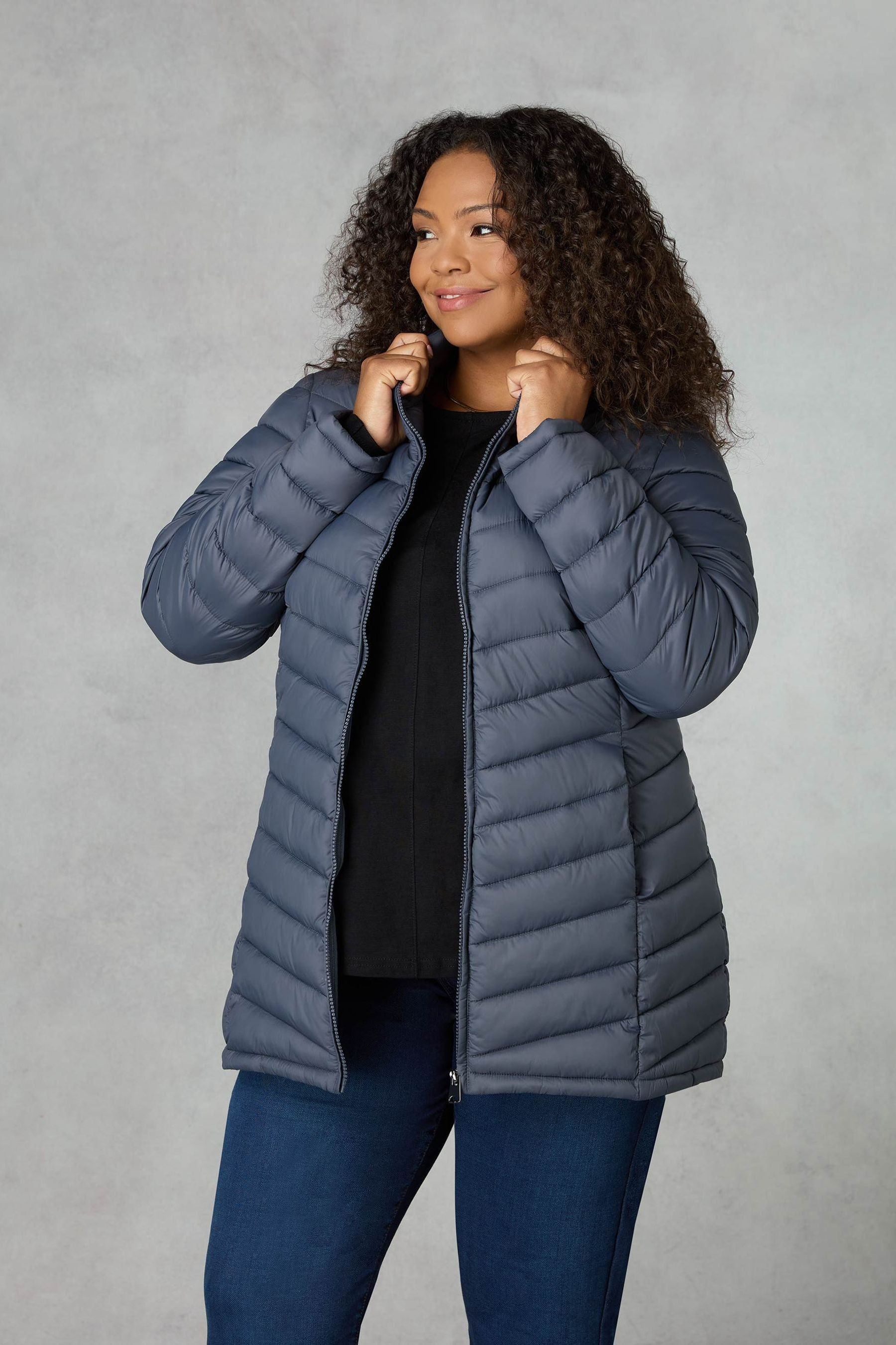 Curve puffer jacket on sale